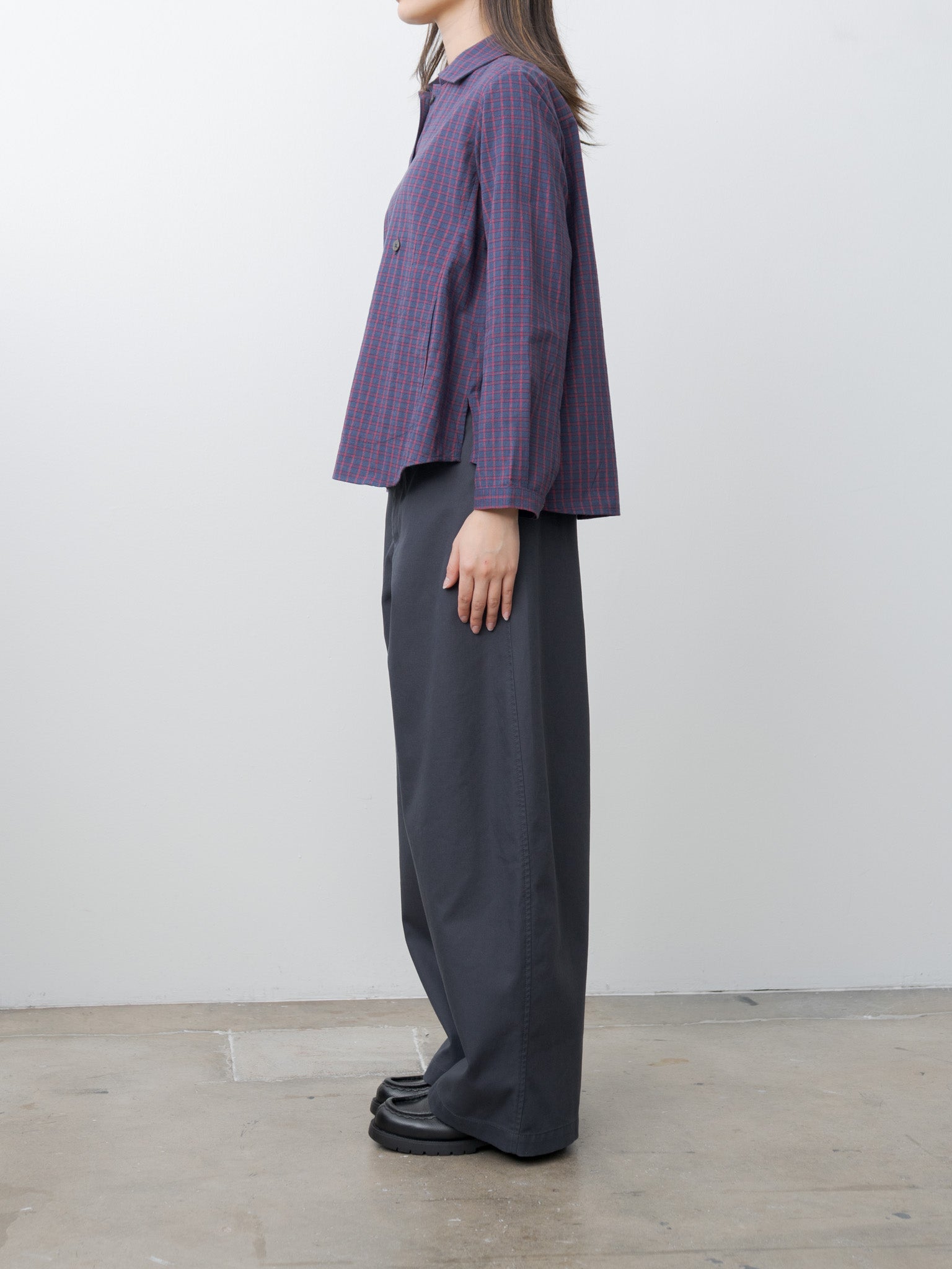 Kim Shirt Jacket - Red Check