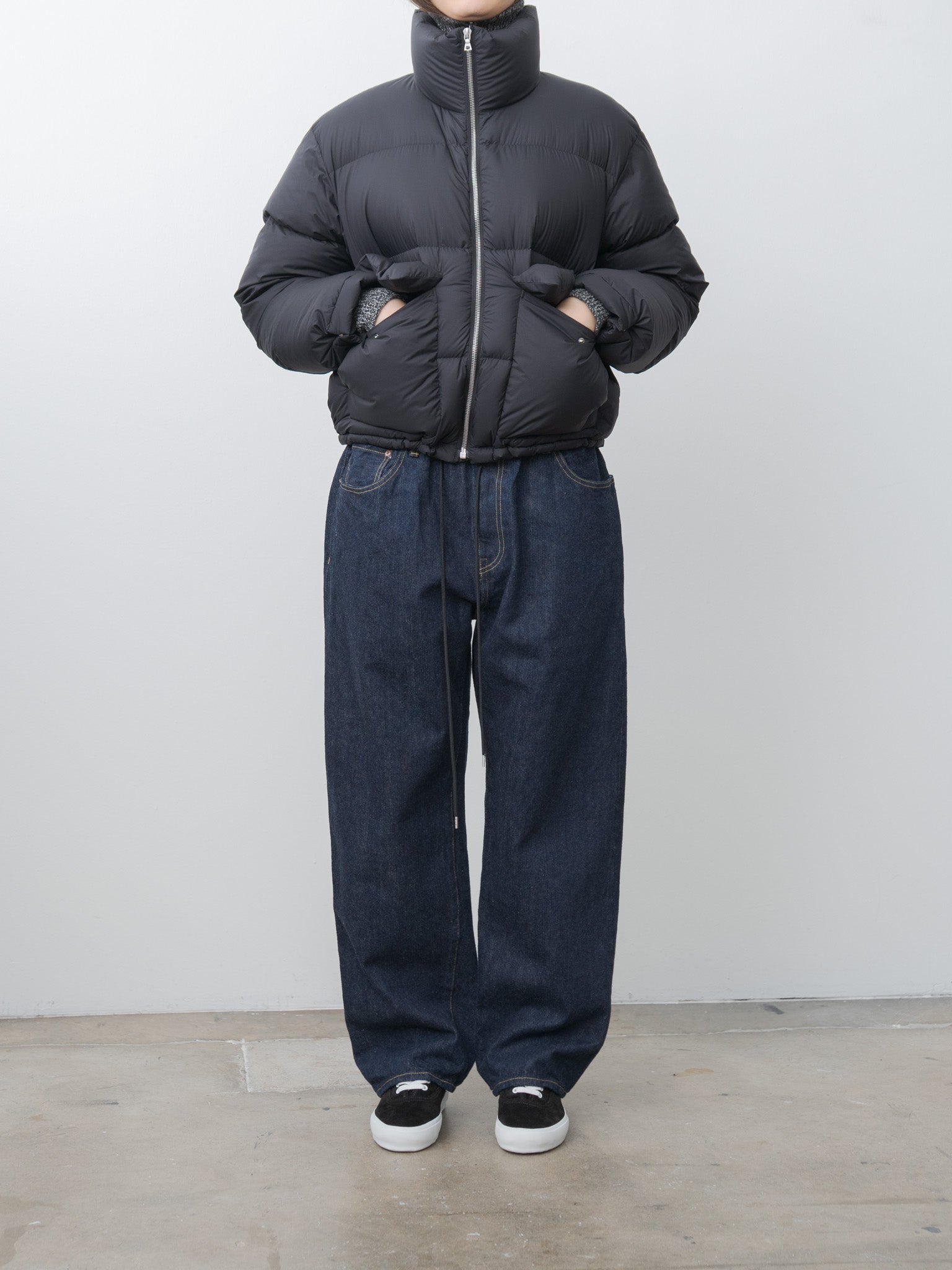 Super Light Nylon Ripstop Down Blouson - Black