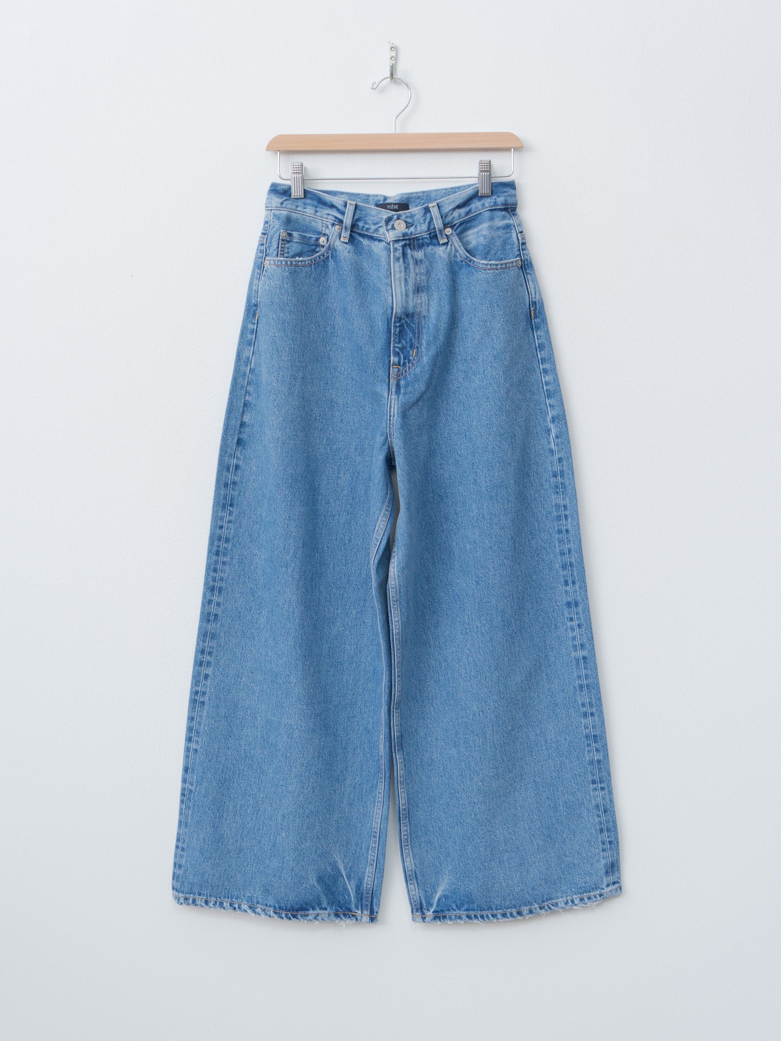 13.5oz High Waist Wide Denim - Indigo