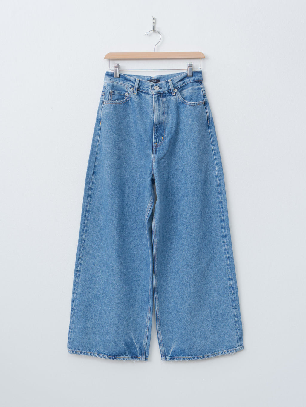 13.5oz High Waist Wide Denim - Indigo