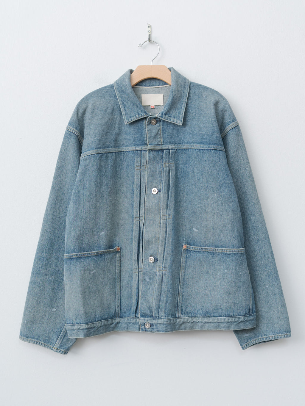 Pleats Jacket - Fade Indigo