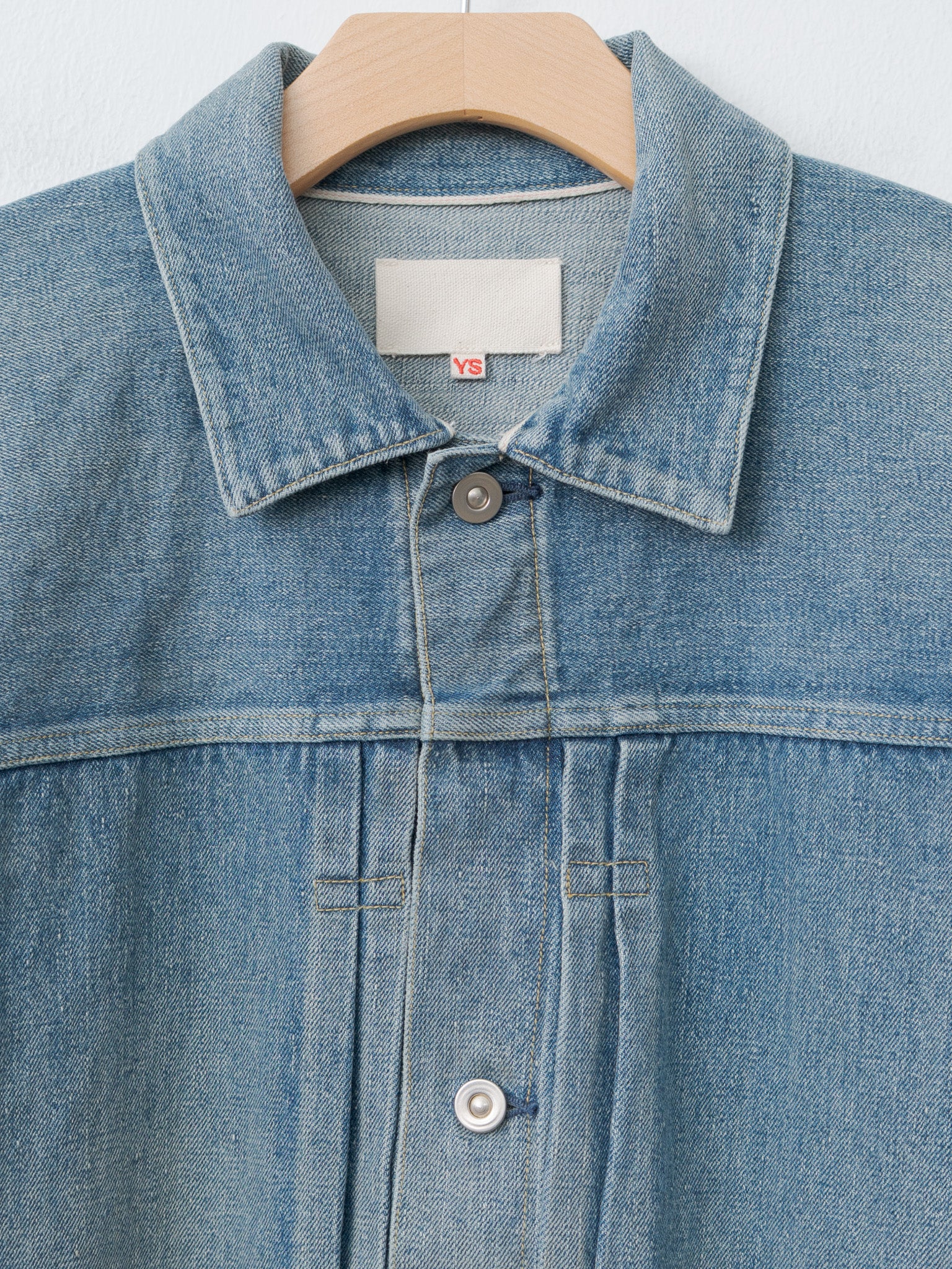 Pleats Jacket - Fade Indigo