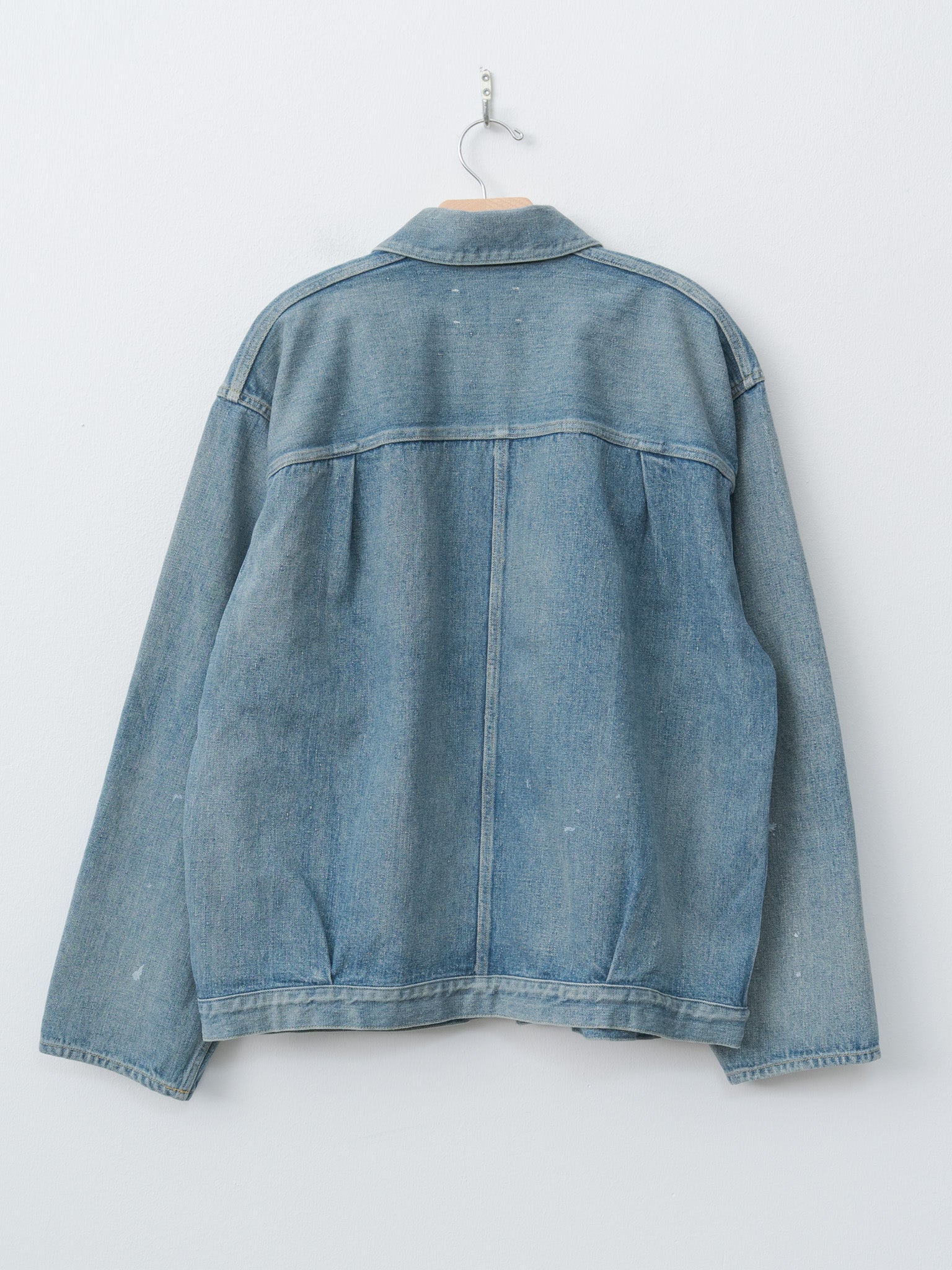 Pleats Jacket - Fade Indigo