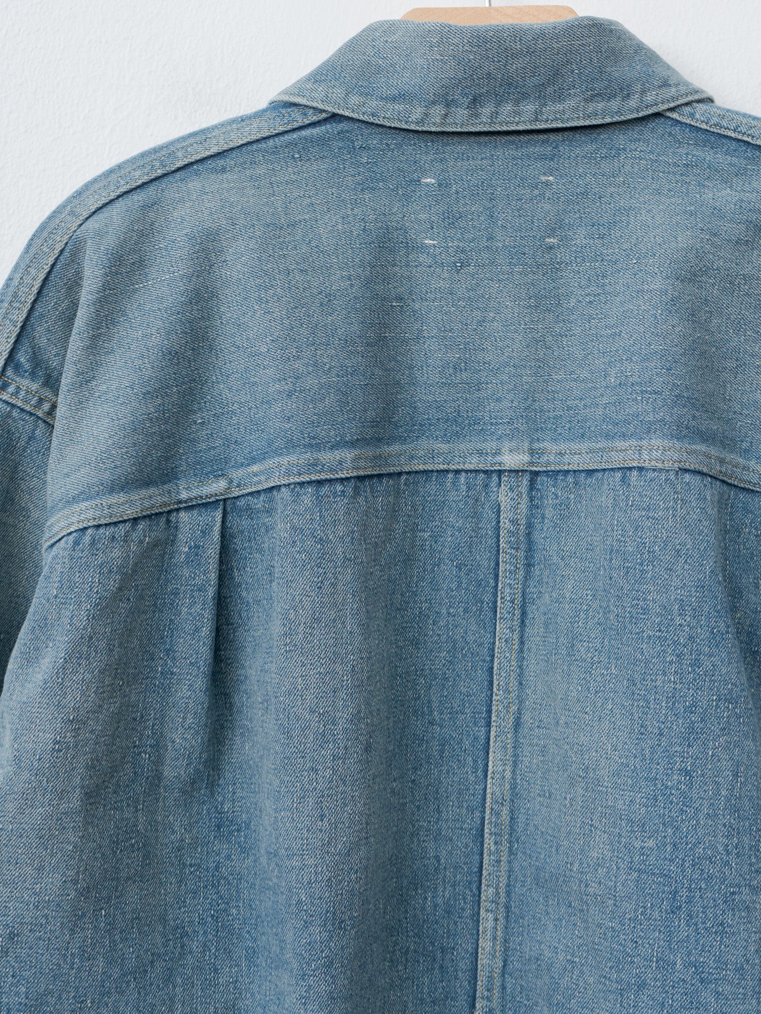 Pleats Jacket - Fade Indigo