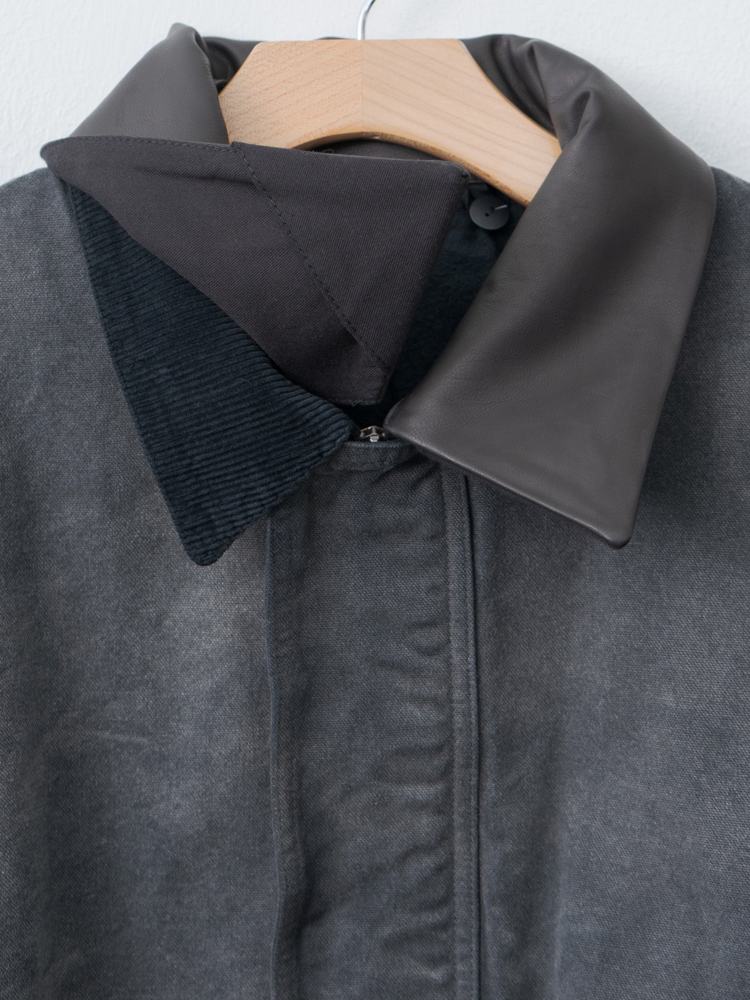 Product Dyed Organic Cotton Duck Blouson - Faded Black