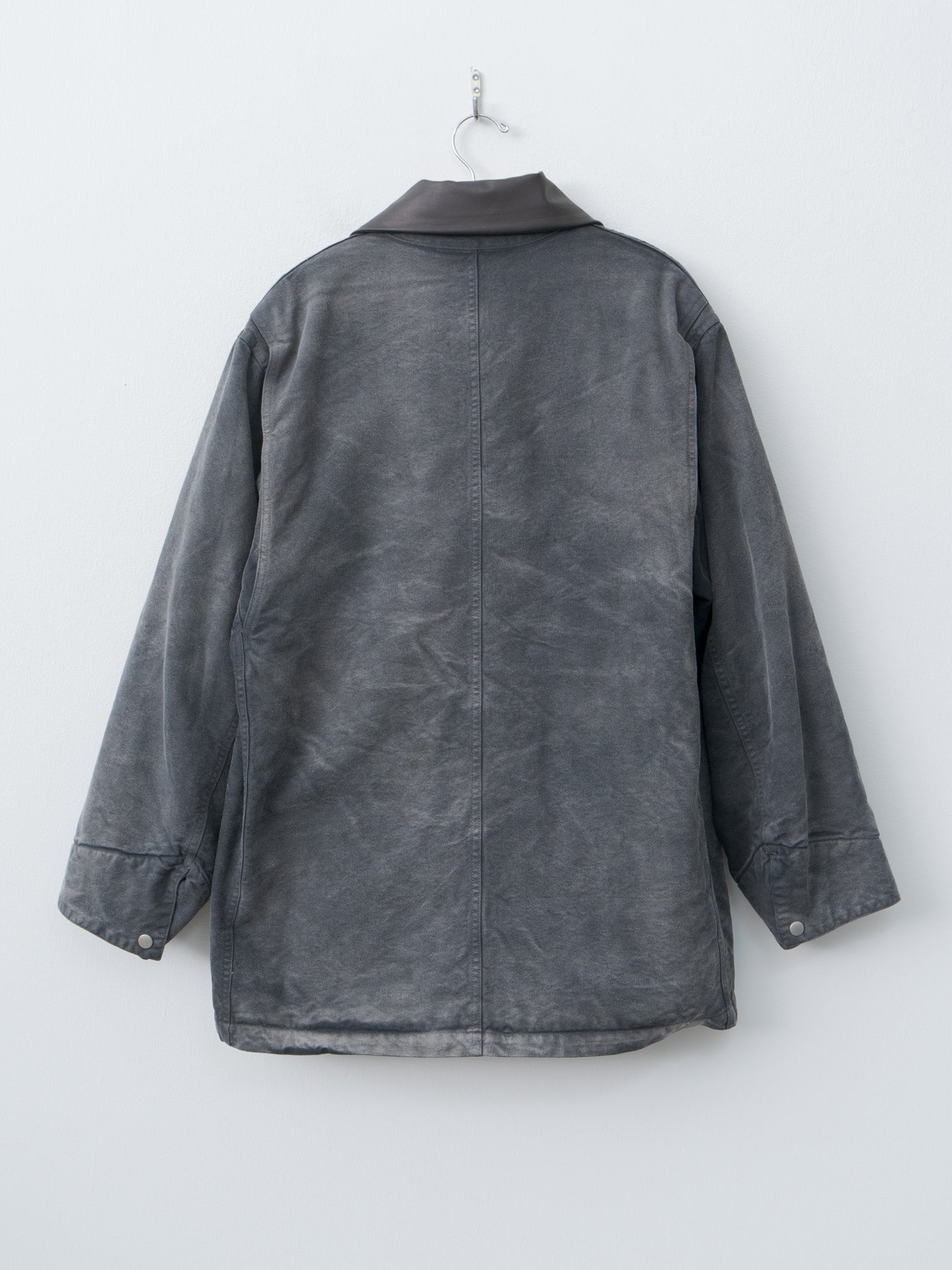 Product Dyed Organic Cotton Duck Blouson - Faded Black