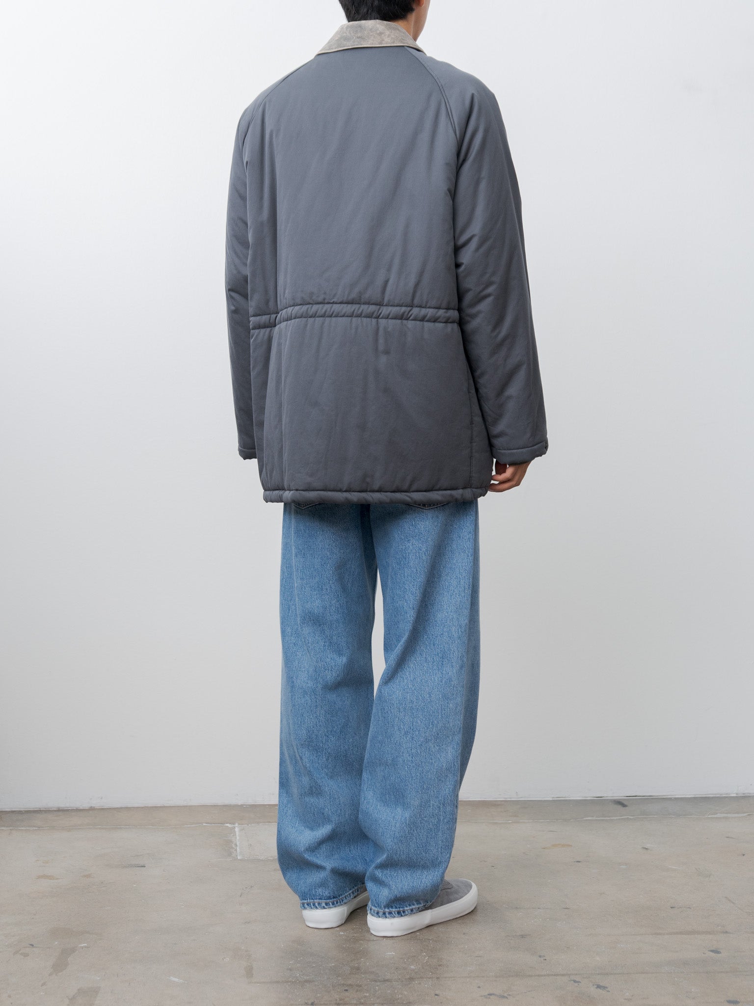 Finx Cotton Padding Coat - Smokey Navy