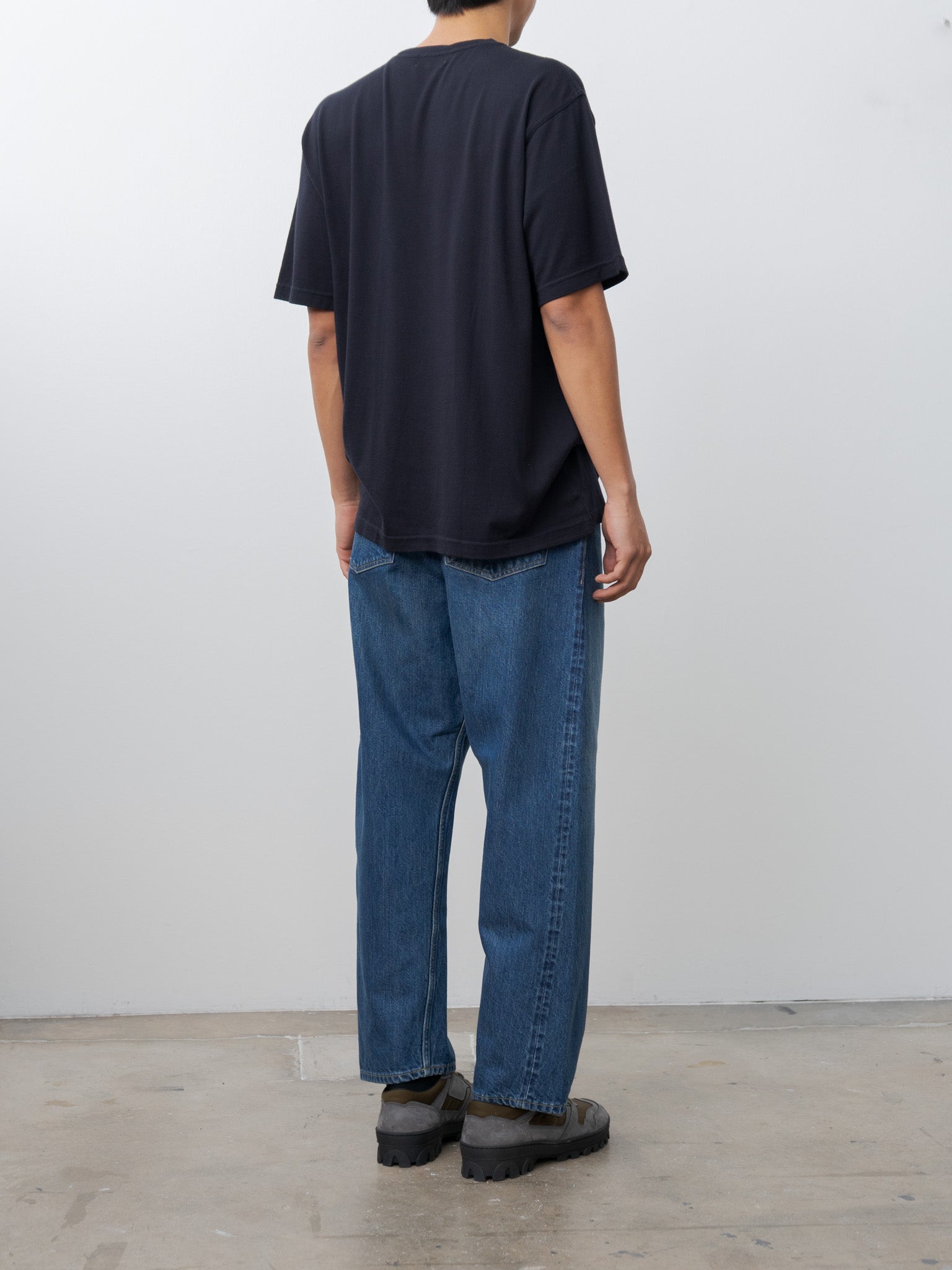 Cotton Cashmere T-Shirt - Navy