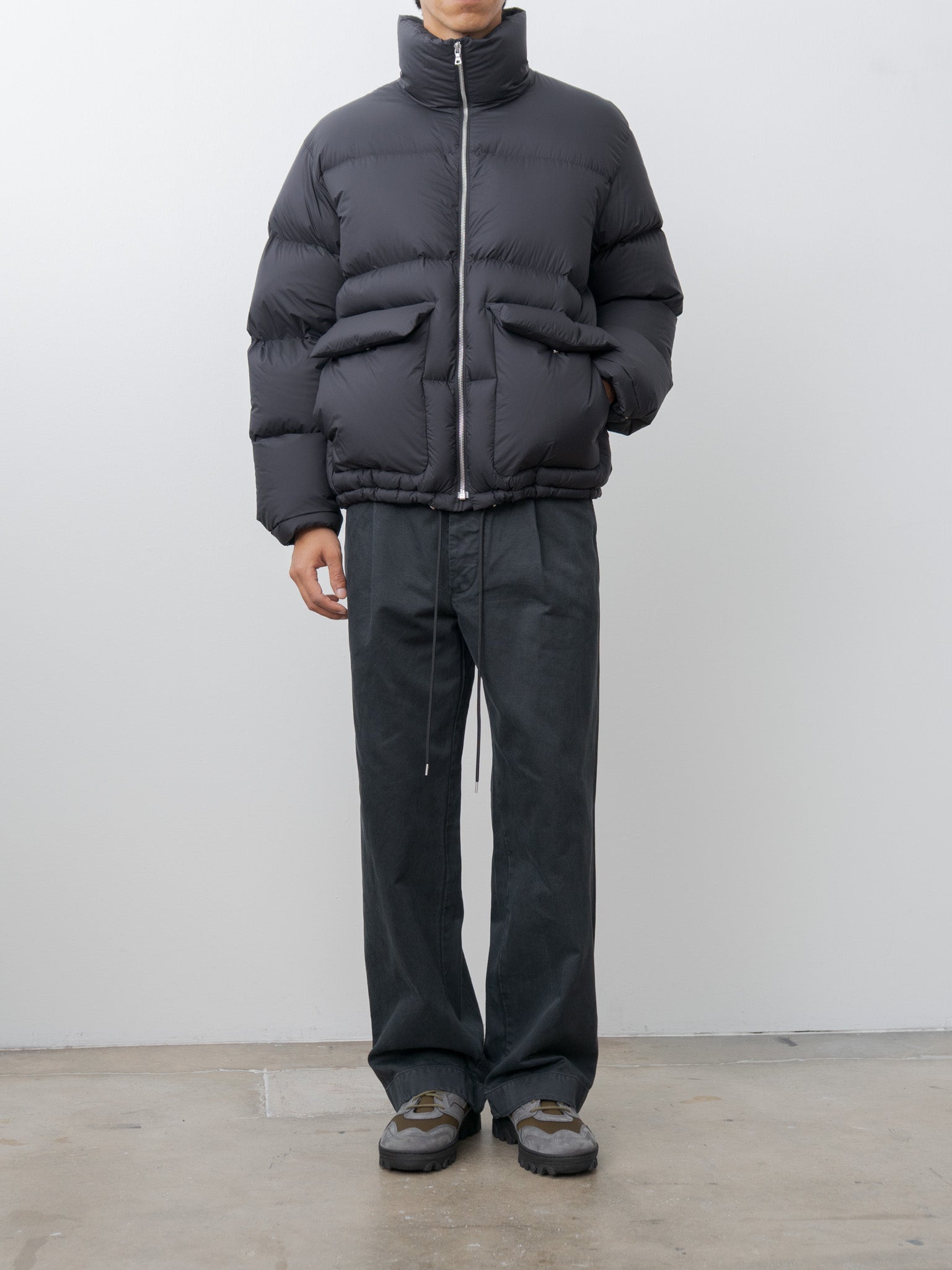 Super Light Nylon Ripstop Down Blouson - Black