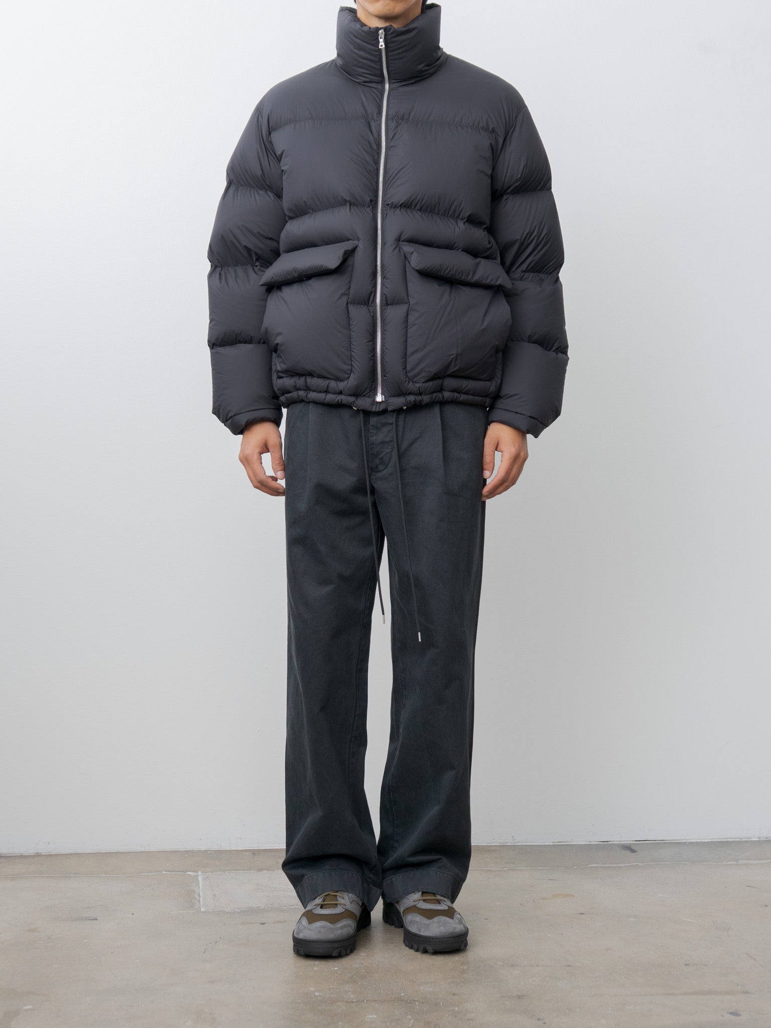 Super Light Nylon Ripstop Down Blouson - Black