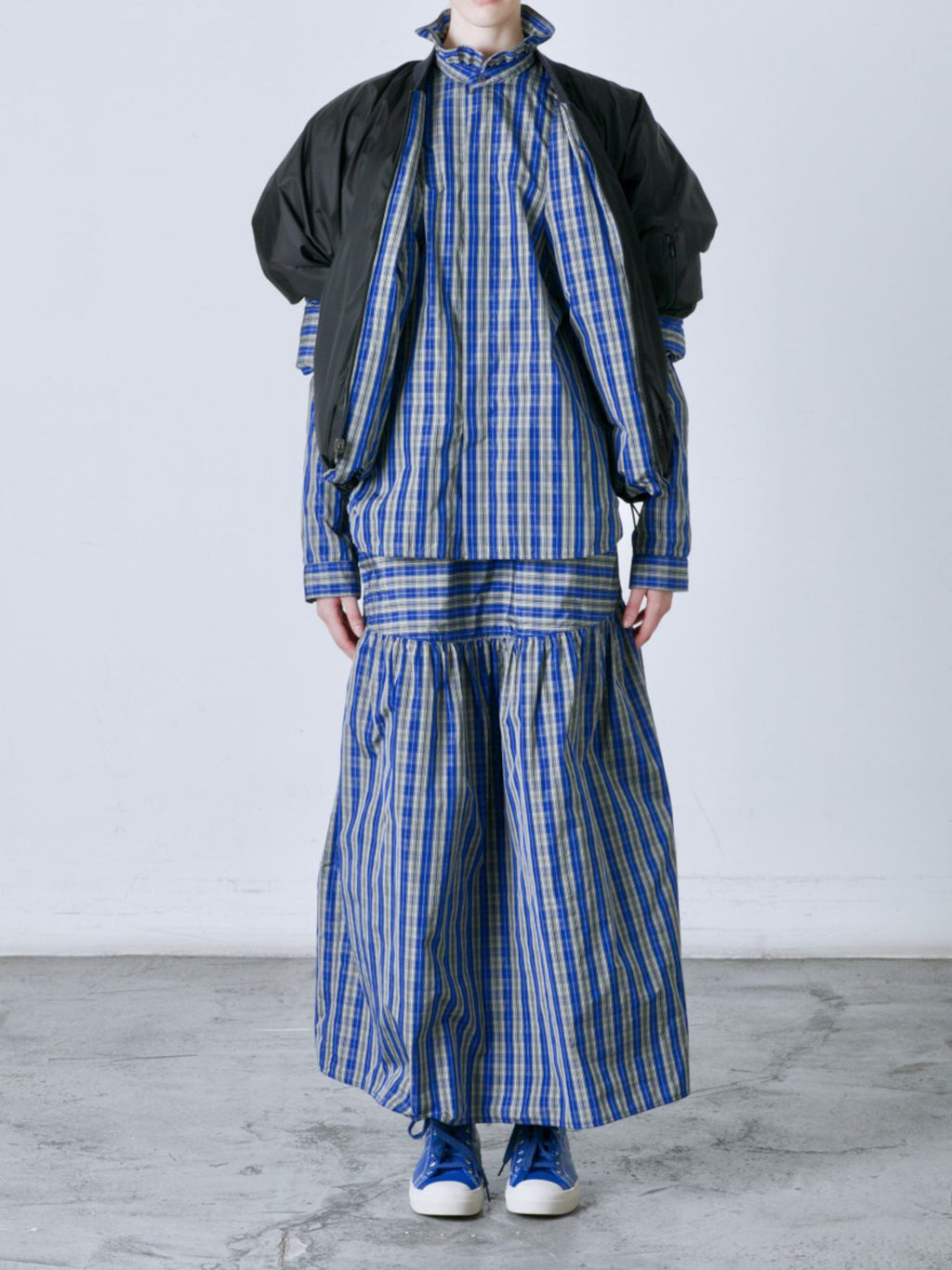 Sling Skirt - Black Plaid