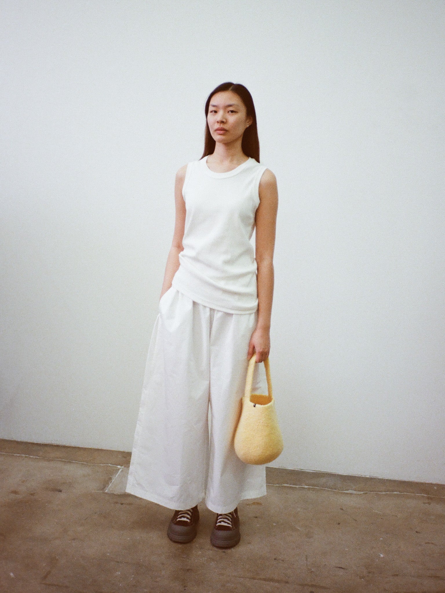 Namu Shop - cecilie telle Small Bucket Bag - Light Yellow