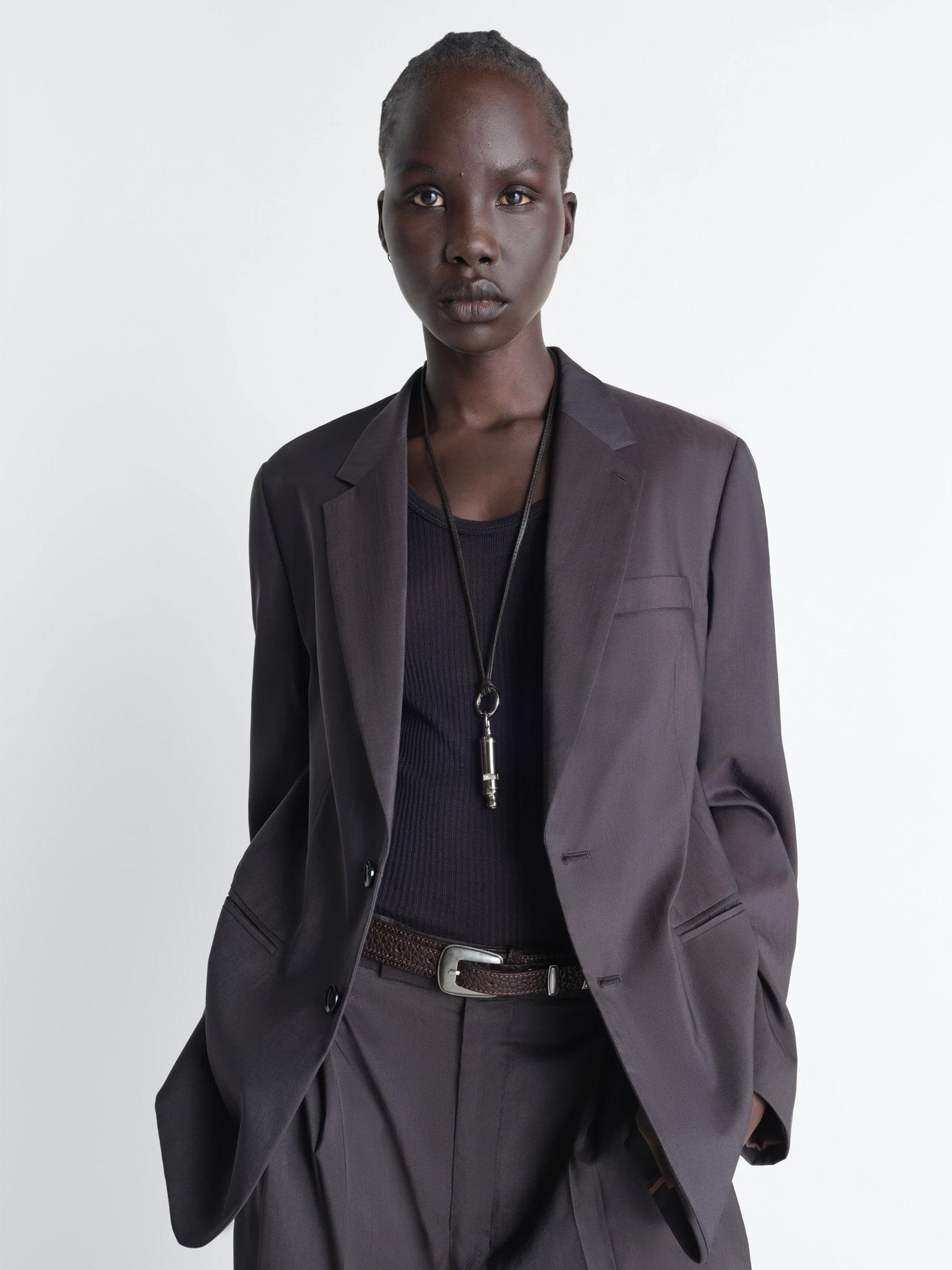 Namu Shop - Lemaire Acme Whistle Necklace - Silver