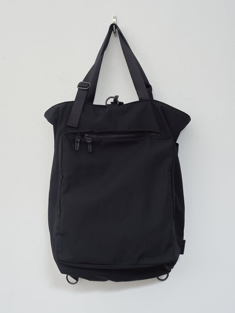 Gabardine 2-Way Backpack - Black