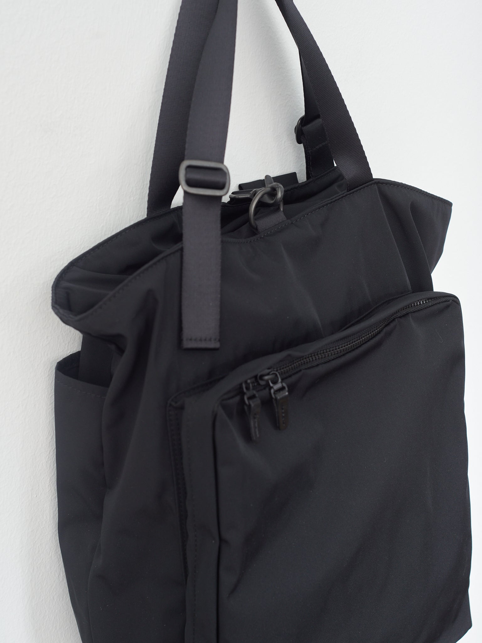 Namu Shop - Amiacalva Gabardine Two-Way Backpack - Black