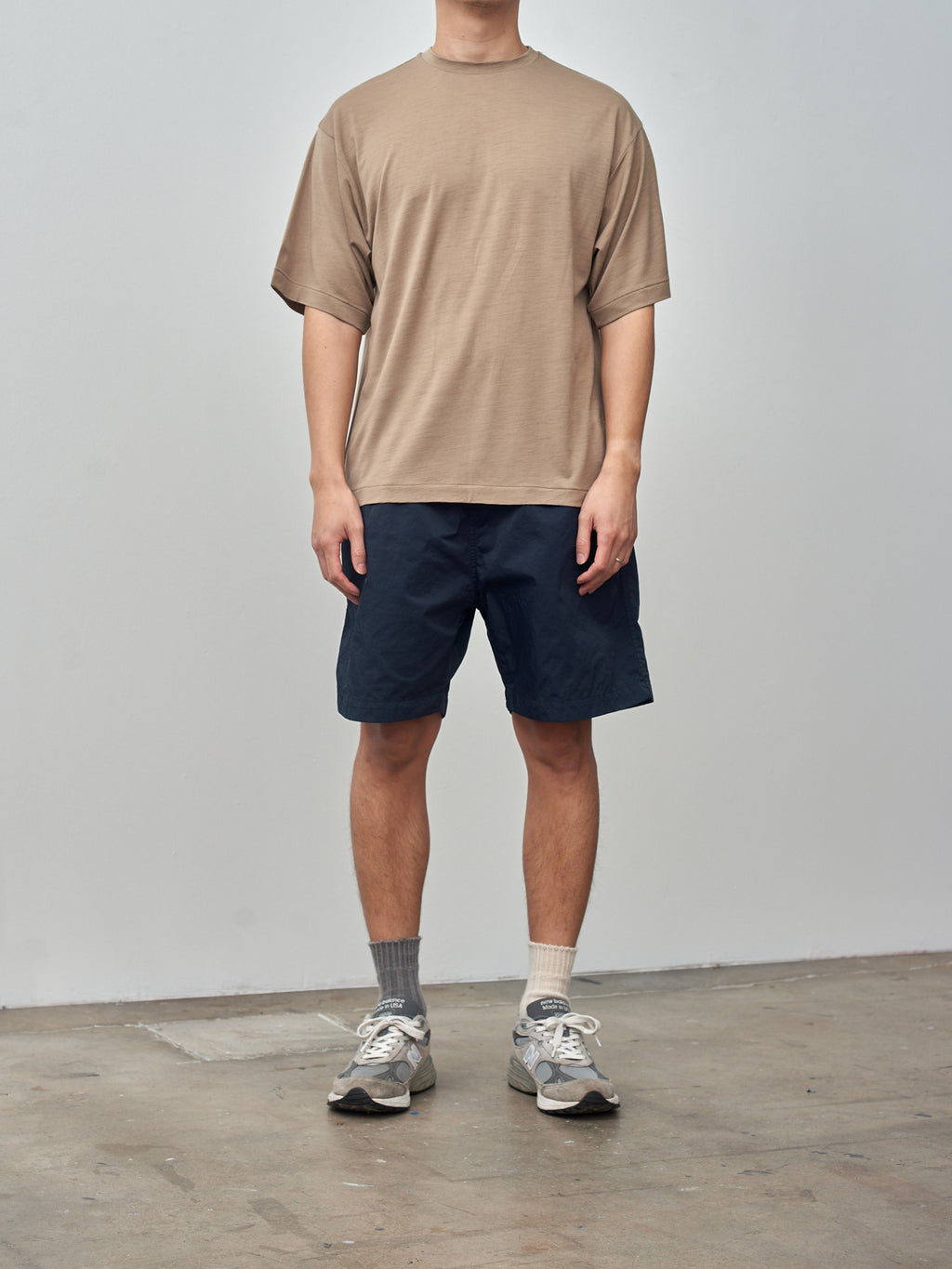 Namu Shop - Kaptain Sunshine Super Soft Merino Tenijiku Halfsleeve Tee - Beige