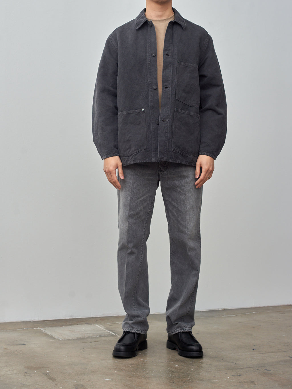 Namu Shop - Kaptain Sunshine Coverall Jacket - Ink Black