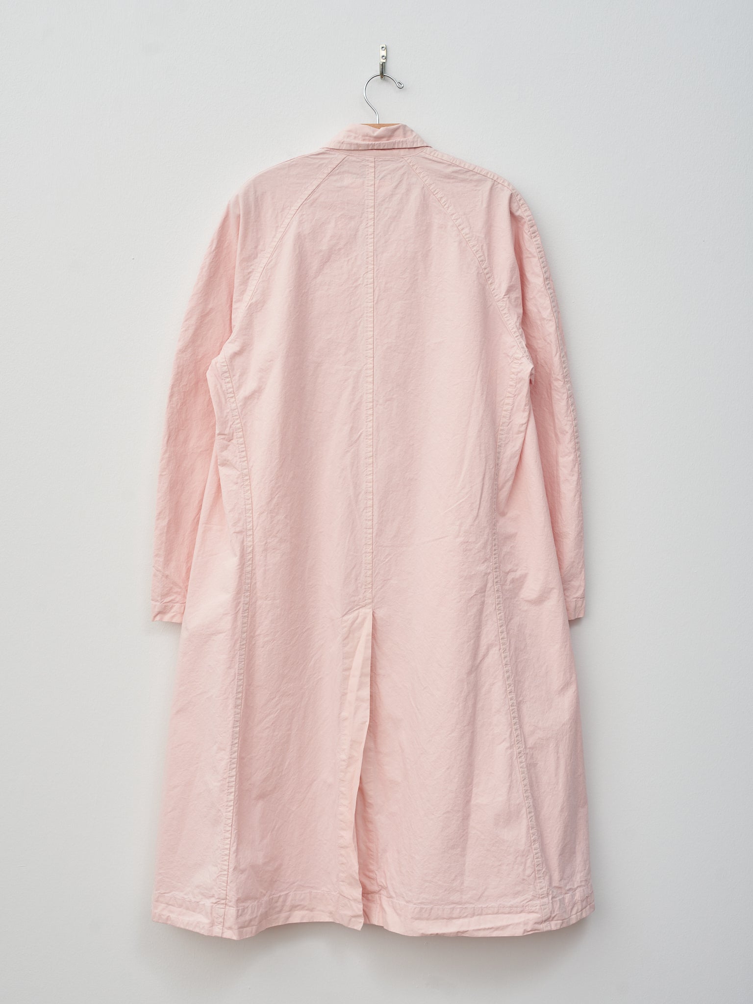 Namu Shop - Veritecoeur Garment Dyed Balmacaan Coat - Pink