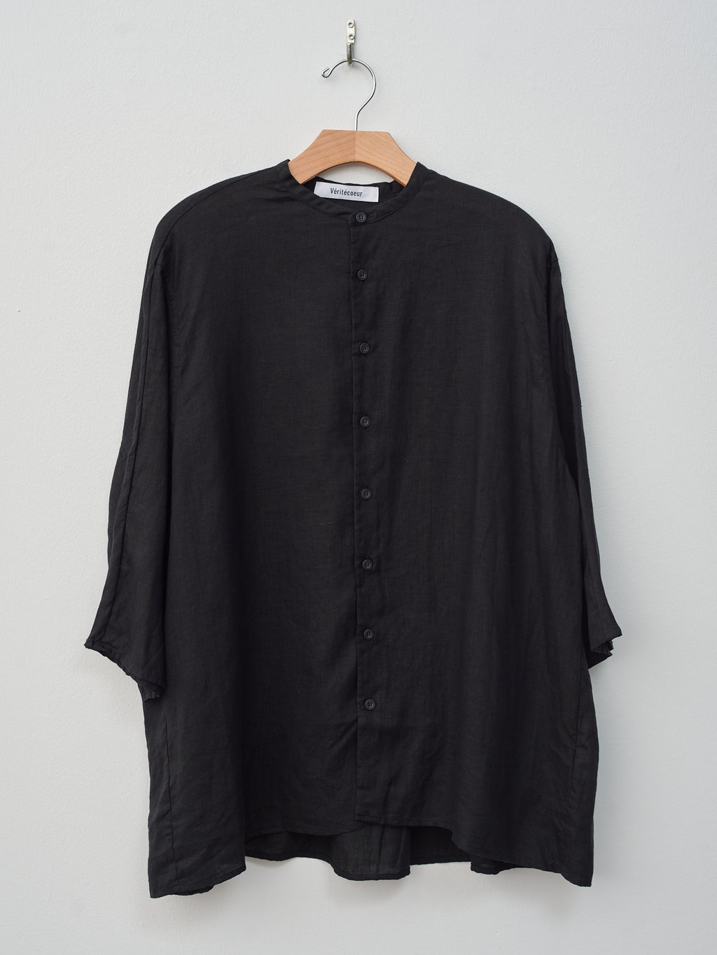 Namu Shop - Veritecoeur Gathered Blouse - Black