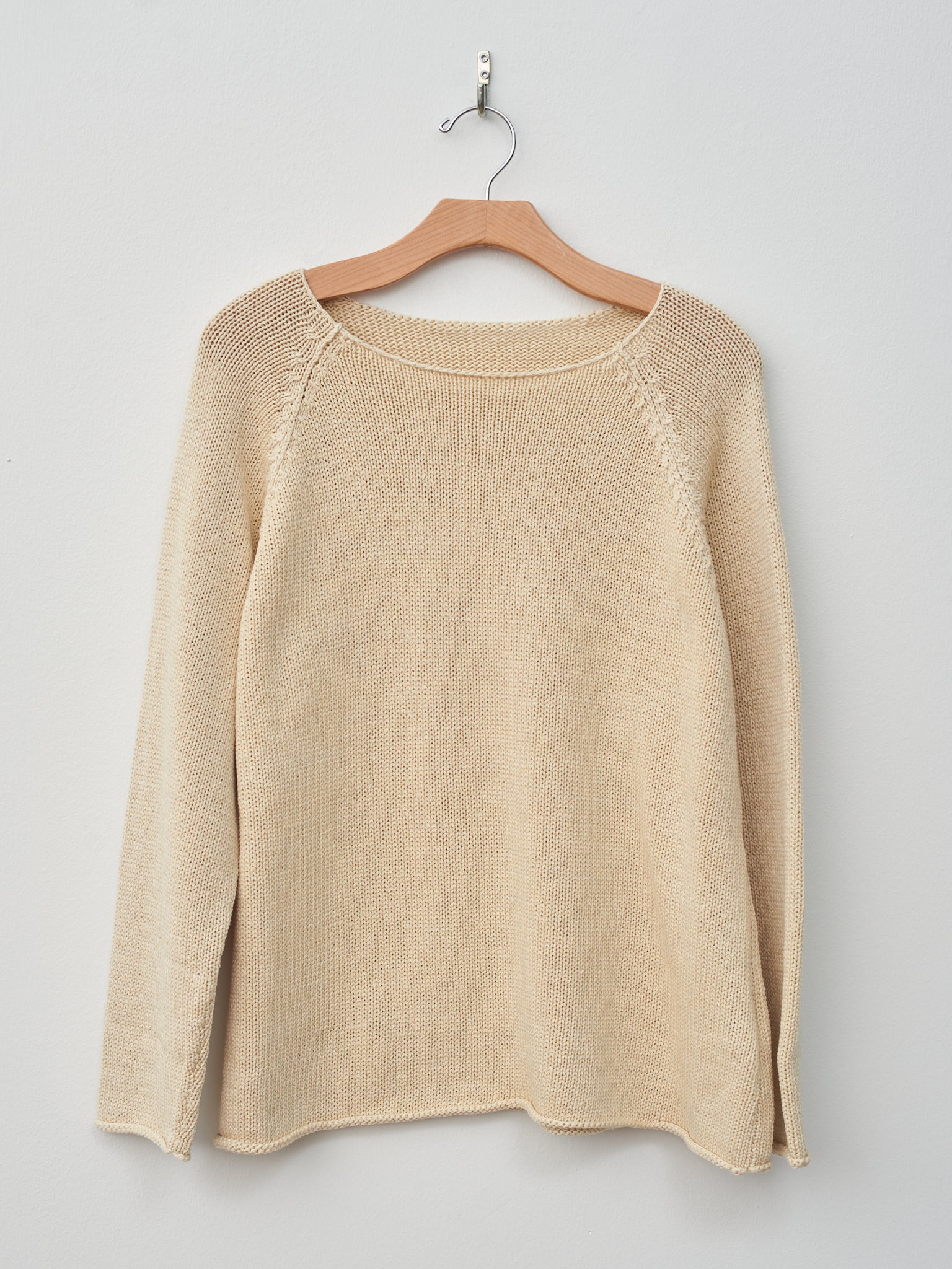 Namu Shop - Veritecoeur Cotton Silkette Pullover Knit - Ivory