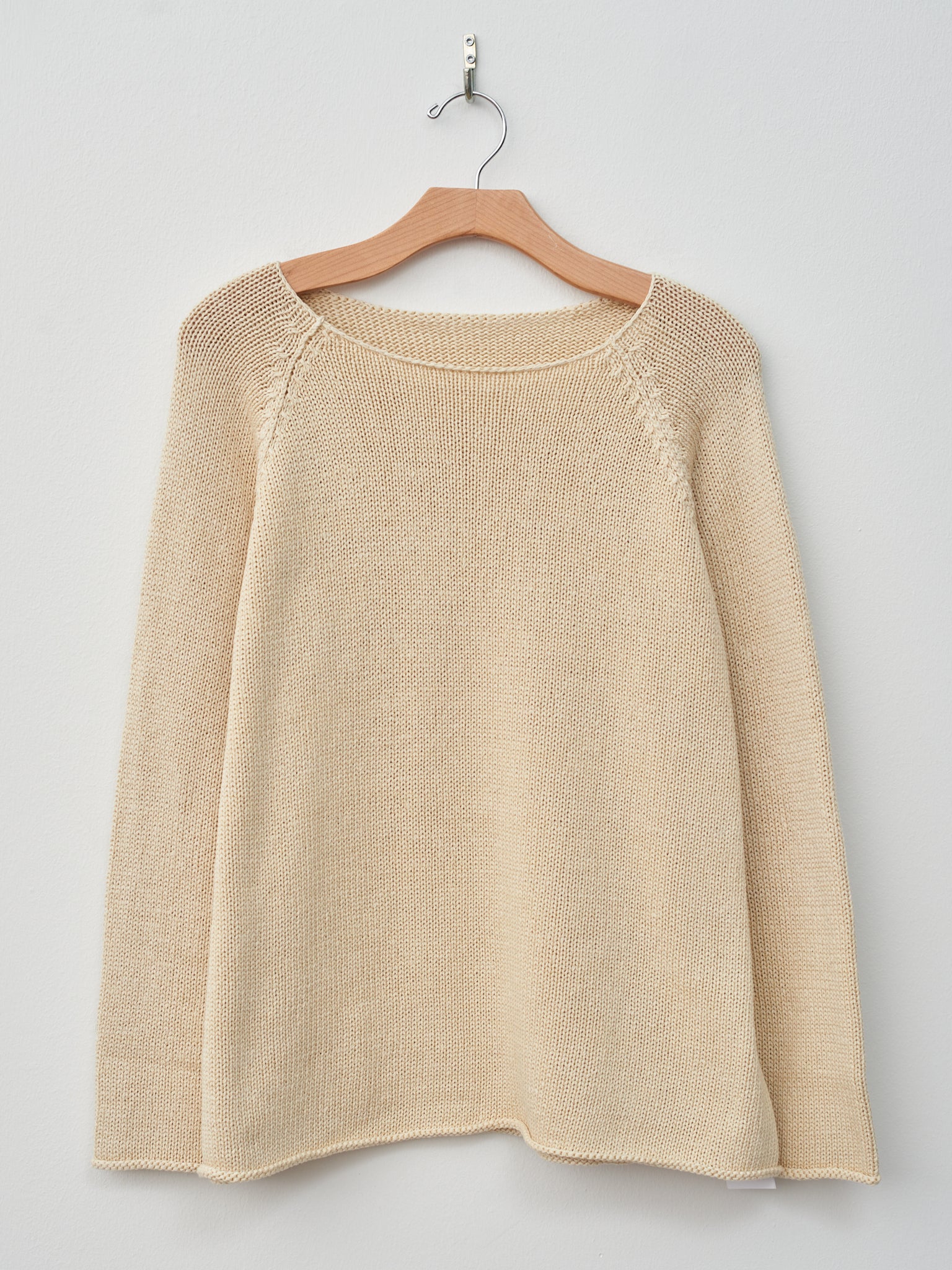 Namu Shop - Veritecoeur Cotton Silkette Pullover Knit - Ivory