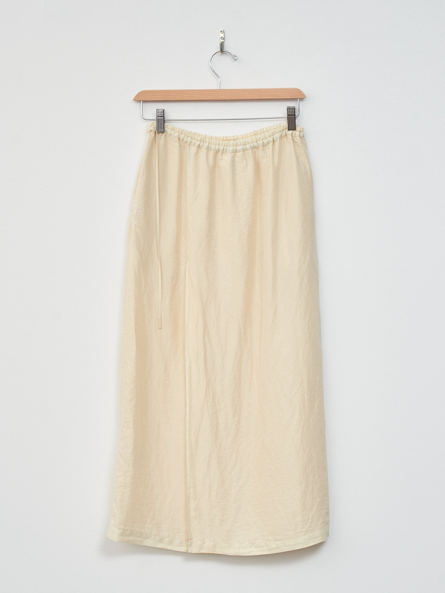 Namu Shop - Unfil Silk Habotai Maxi Skirt - Butter