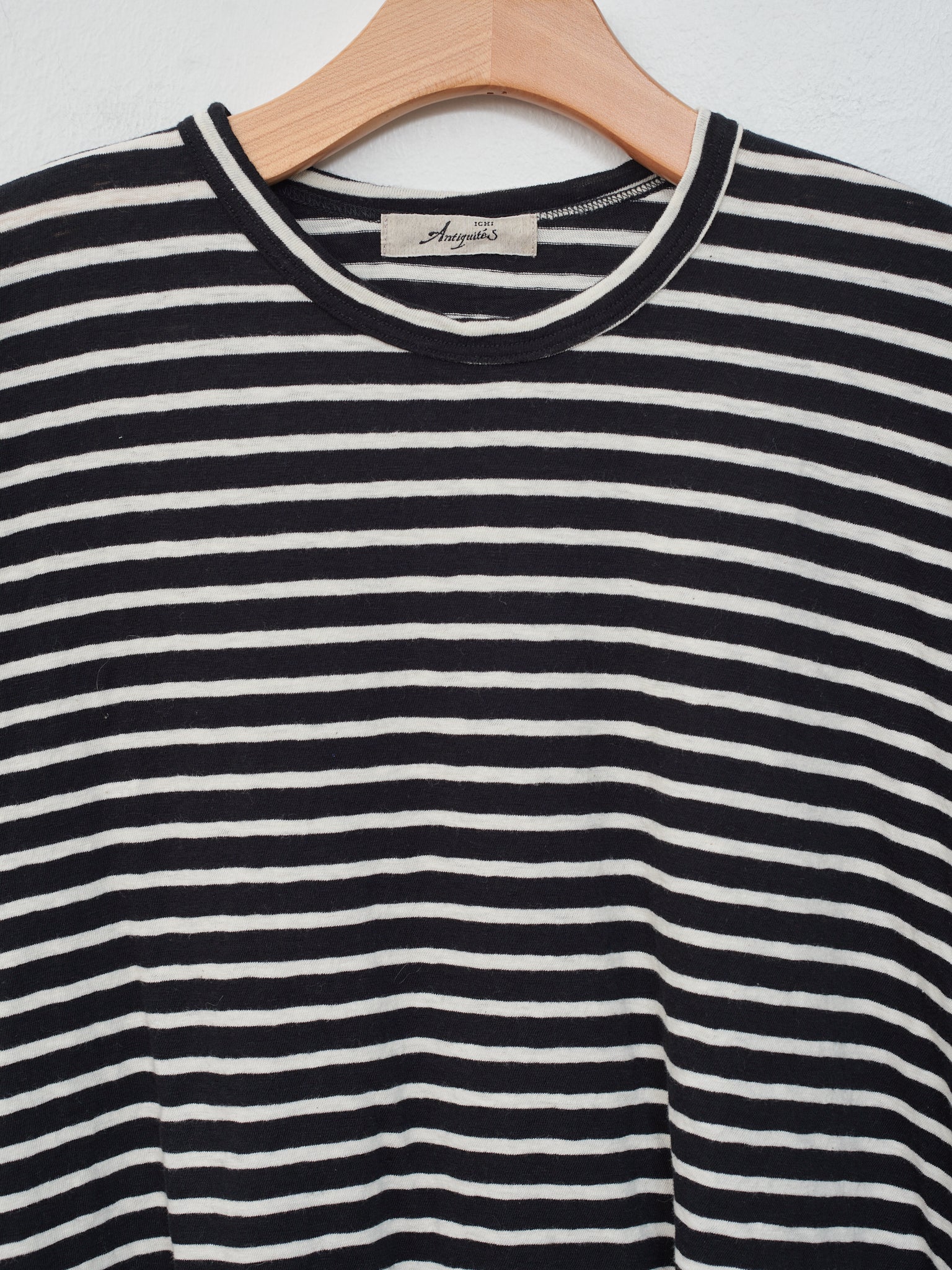 Namu Shop - Ichi Stripe T-Shirt  - Black/Natural