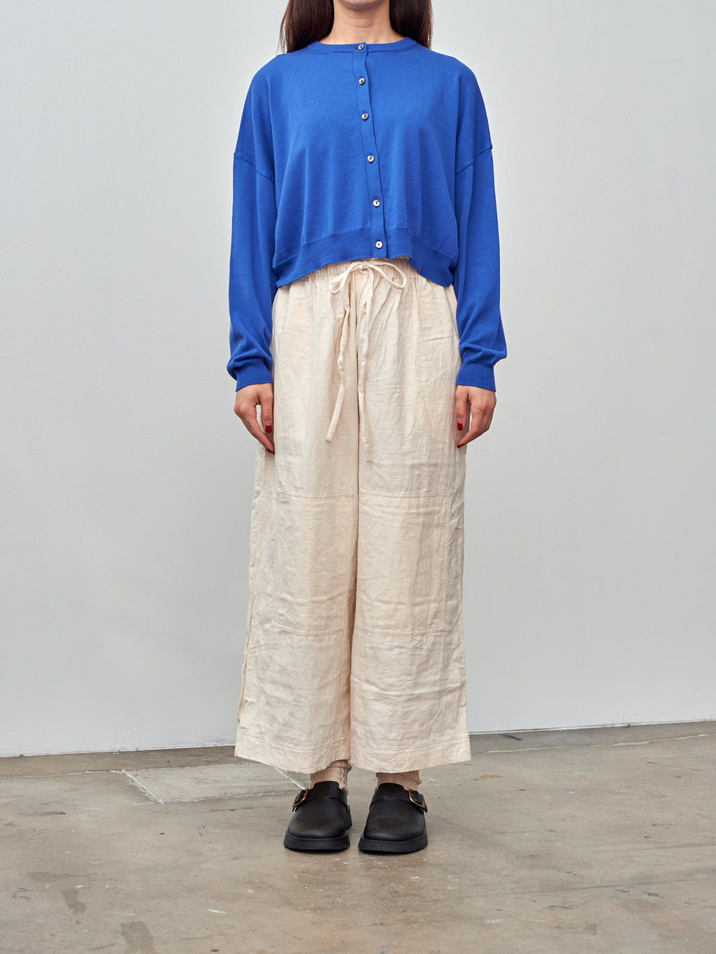 Namu Shop - Ichi Wholegarment Cardigan - Blue