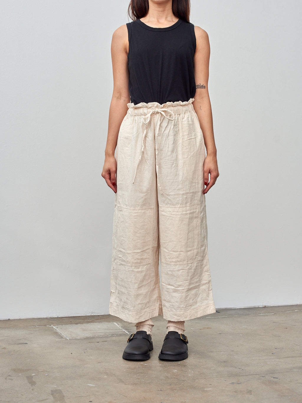 Namu Shop - Ichi Azumadaki Quilt Pants - Ivory