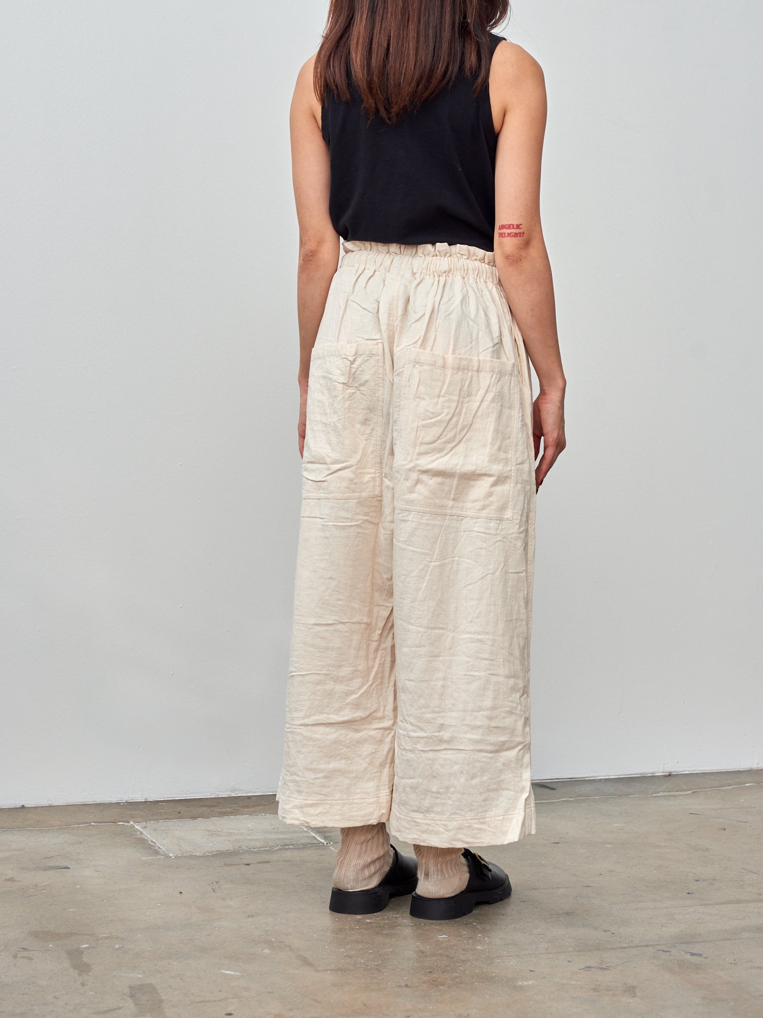 Namu Shop - Ichi Azumadaki Quilt Pants - Ivory