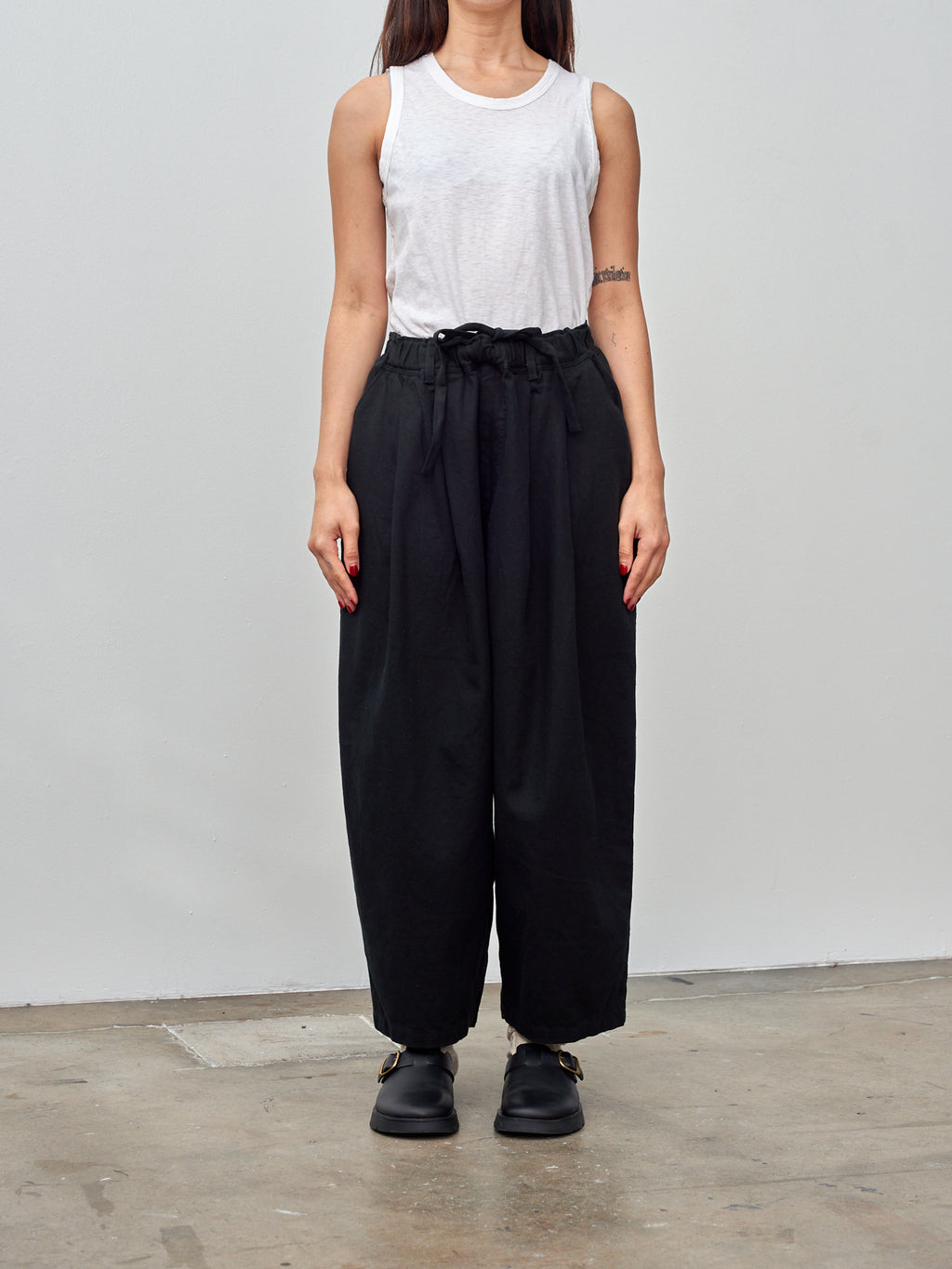 Namu Shop - Ichi Cotton Linen Pants - Black