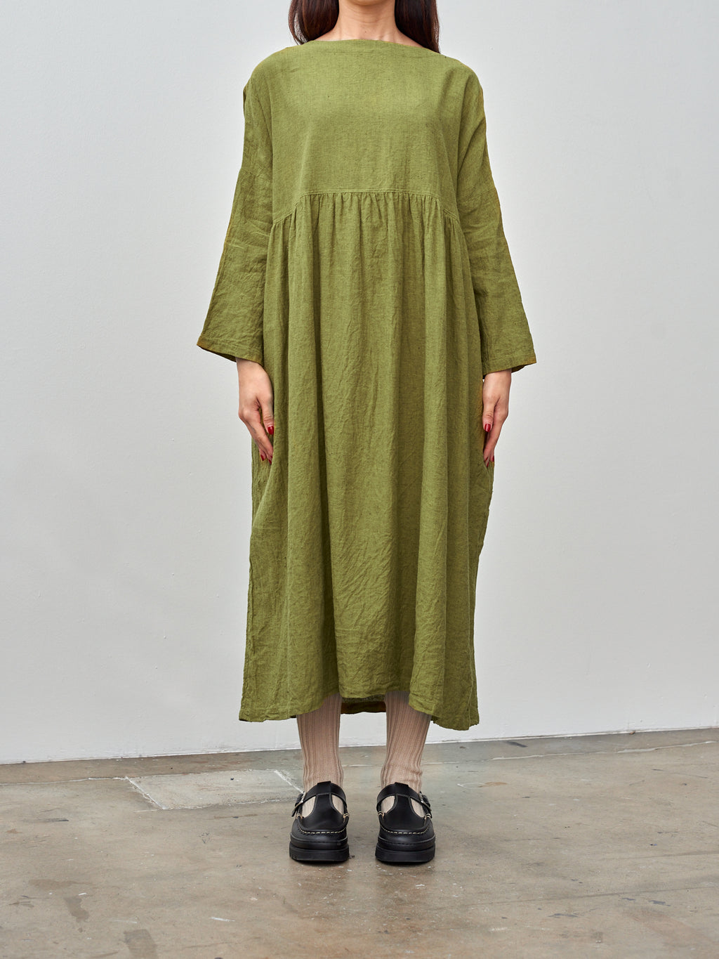 Namu Shop - Ichi Herringbone Dress - Yellow