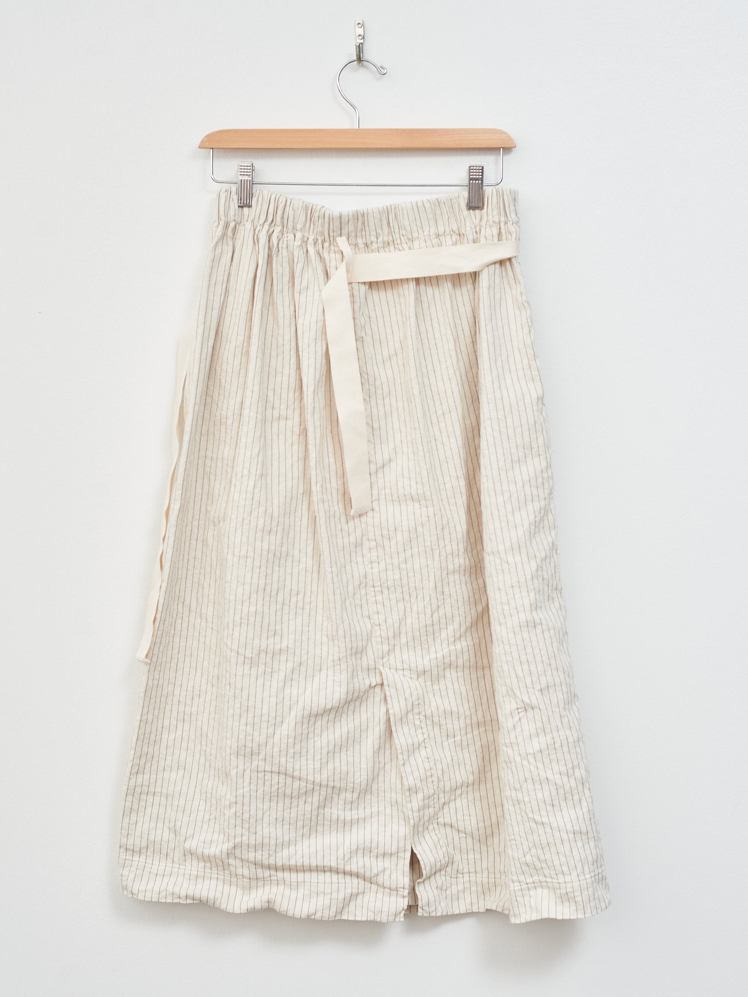 Namu Shop - Album di Famiglia Pinstripe Wrap Skirt - Natural