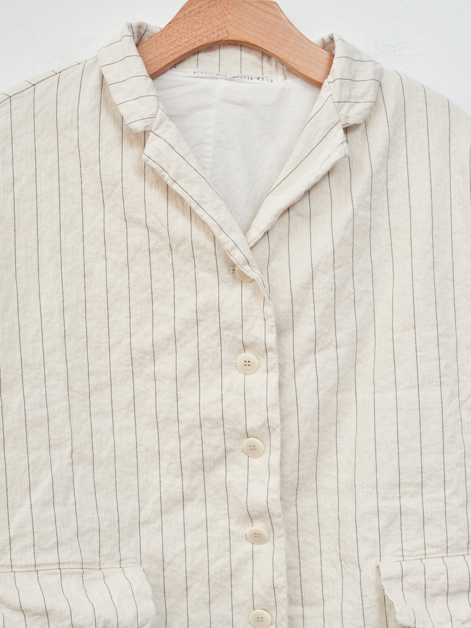 Namu Shop - Album di Famiglia Pinstripe Loose Blazer - Natural