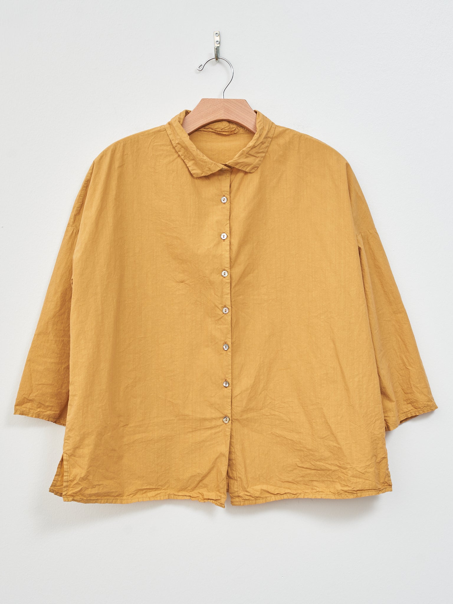 Namu Shop - Album di Famiglia Short Collar Shirt TC - Sun Yellow