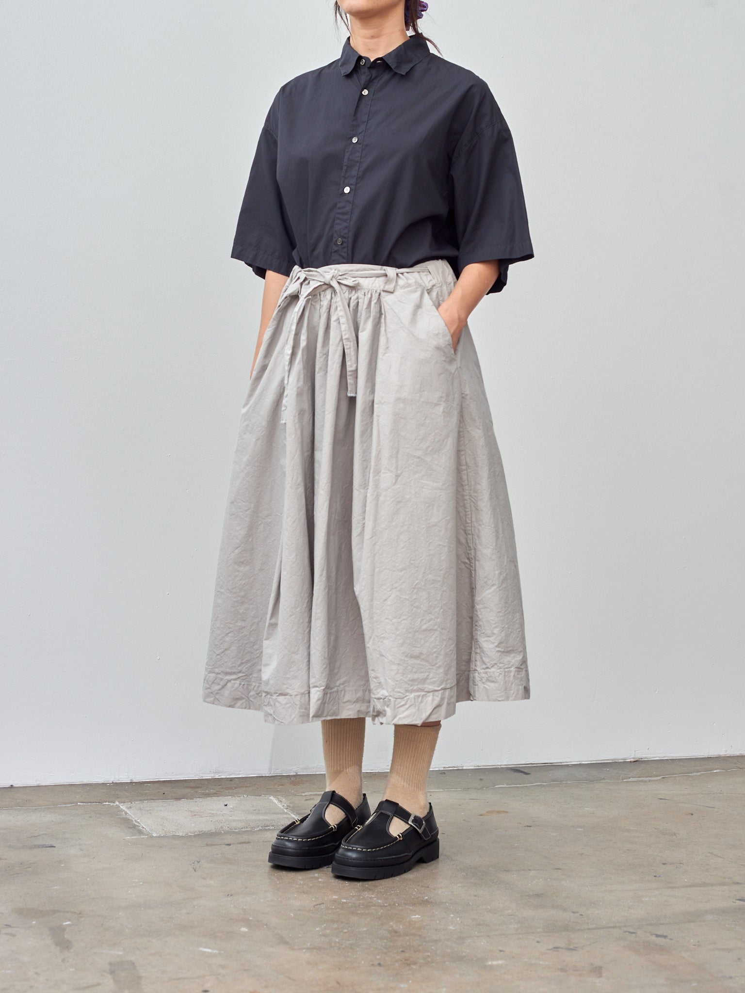 Namu Shop - Veritecoeur Daily Skirt - Smoke Gray