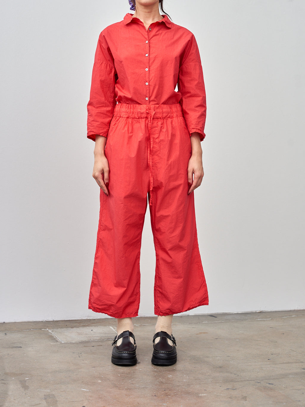 Namu Shop - Album di Famiglia Wide & Short Trousers TC - Poppy Red