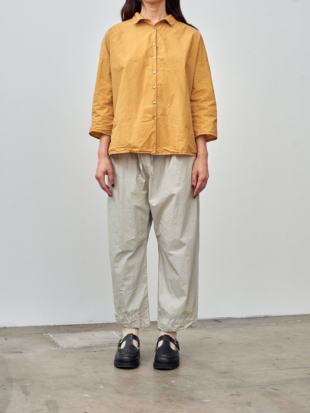 Namu Shop - Album di Famiglia Short Collar Shirt TC - Sun Yellow