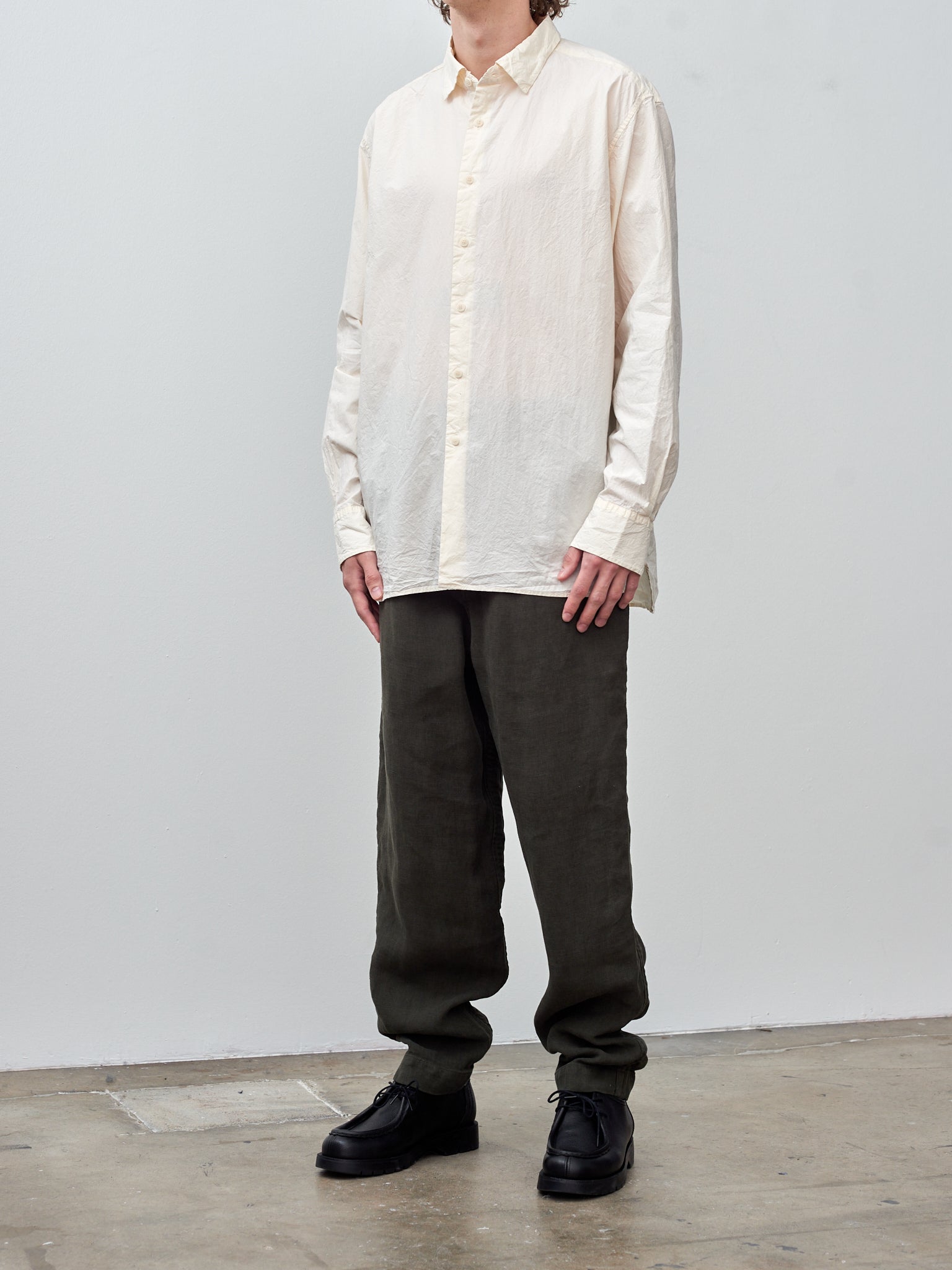 Namu Shop - Casey Casey Big Raccourcie Shirt - Natural