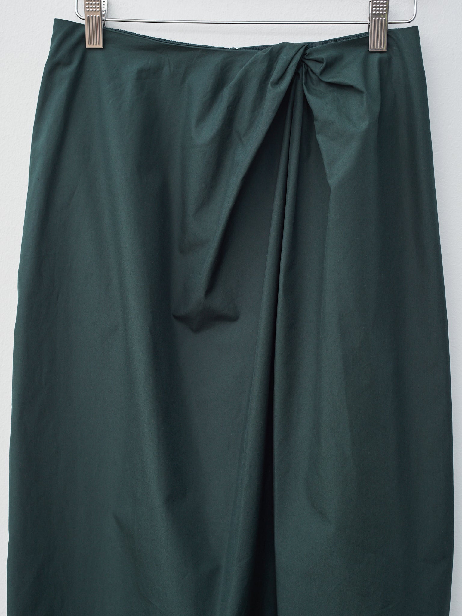 Namu Shop - Yleve Finx Cotton Weather Twist Skirt - Dark Green