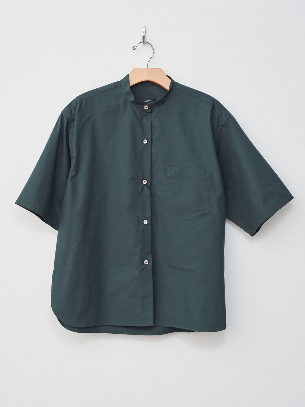 Namu Shop - Yleve Finx Cotton Weather S/S Shirt - Dark Green