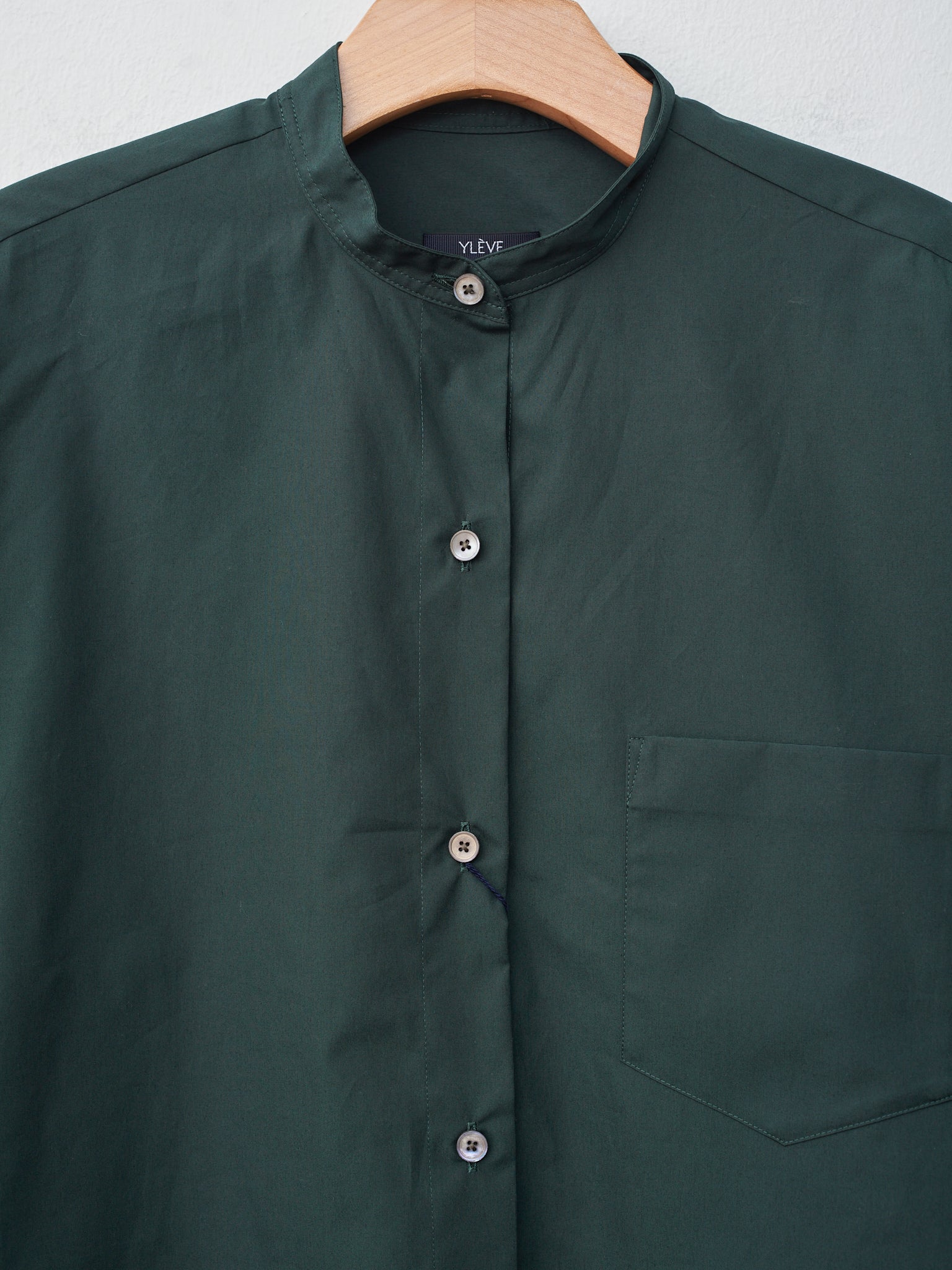 Namu Shop - Yleve Finx Cotton Weather S/S Shirt - Dark Green