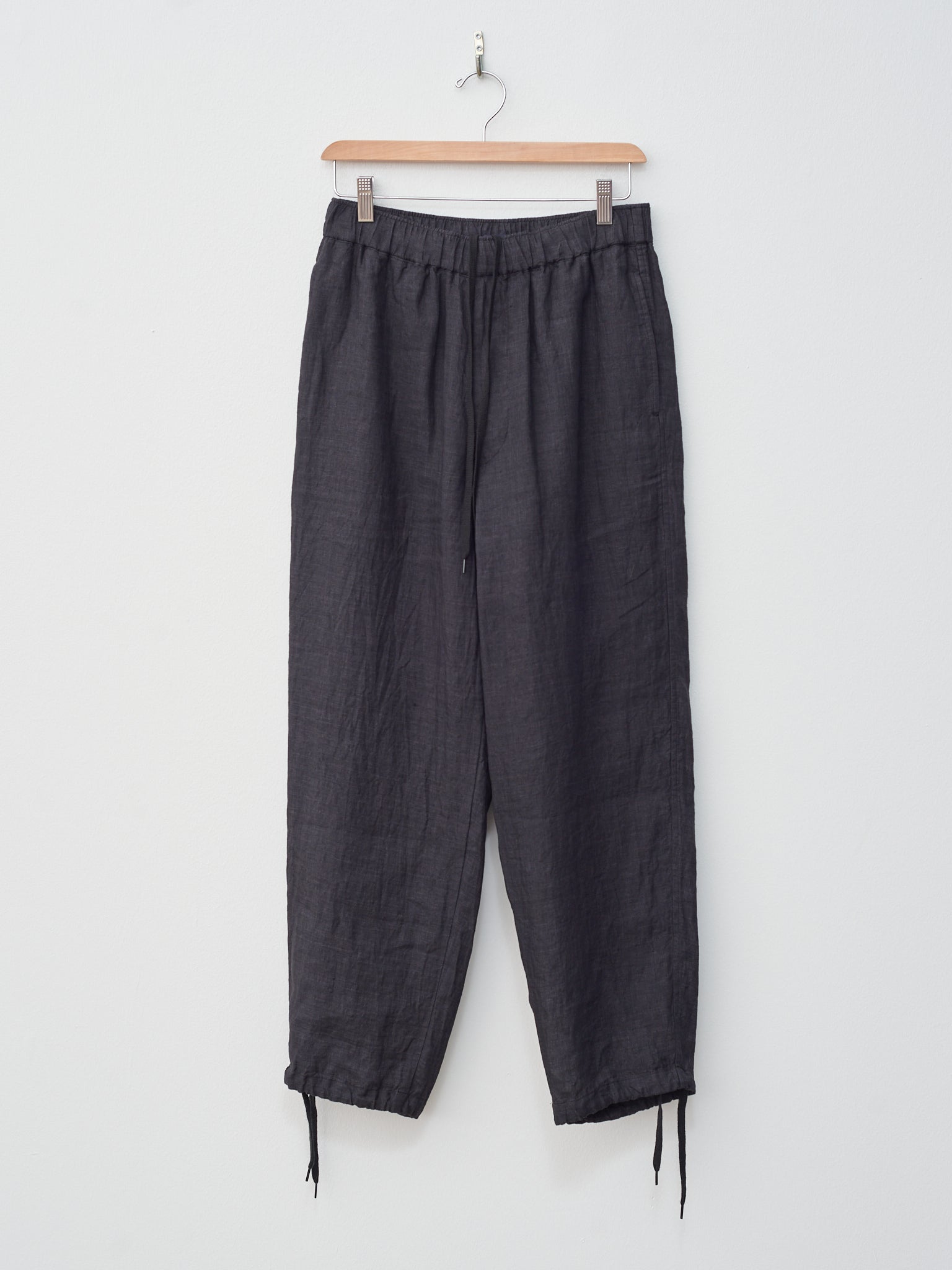 Namu Shop - Yleve Linen Poplin Trouser - Black