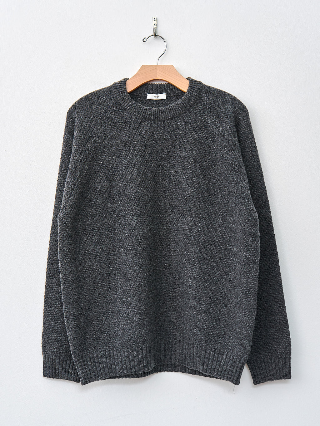 Namu Shop - Aton Lambswool Crewneck Sweater - Charcoal Gray