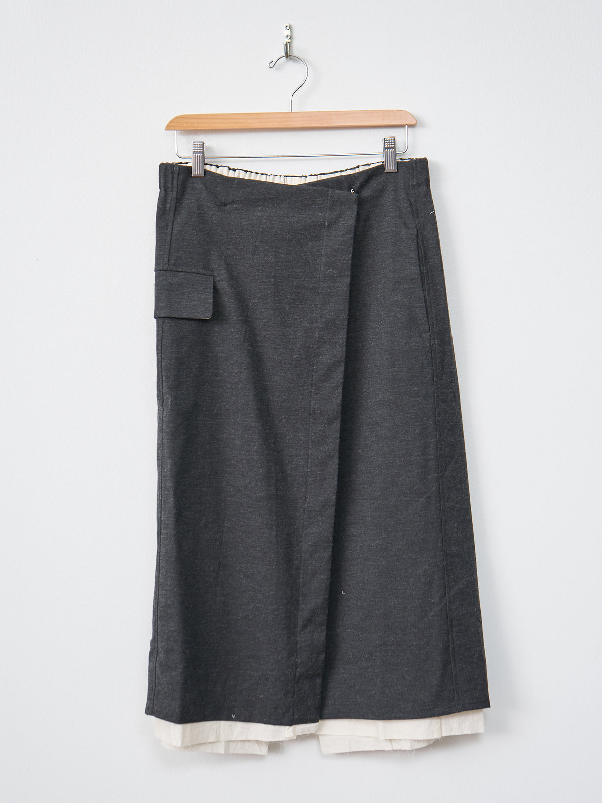 Namu Shop - Album di Famiglia Double Wrap Skirt STW - Slate