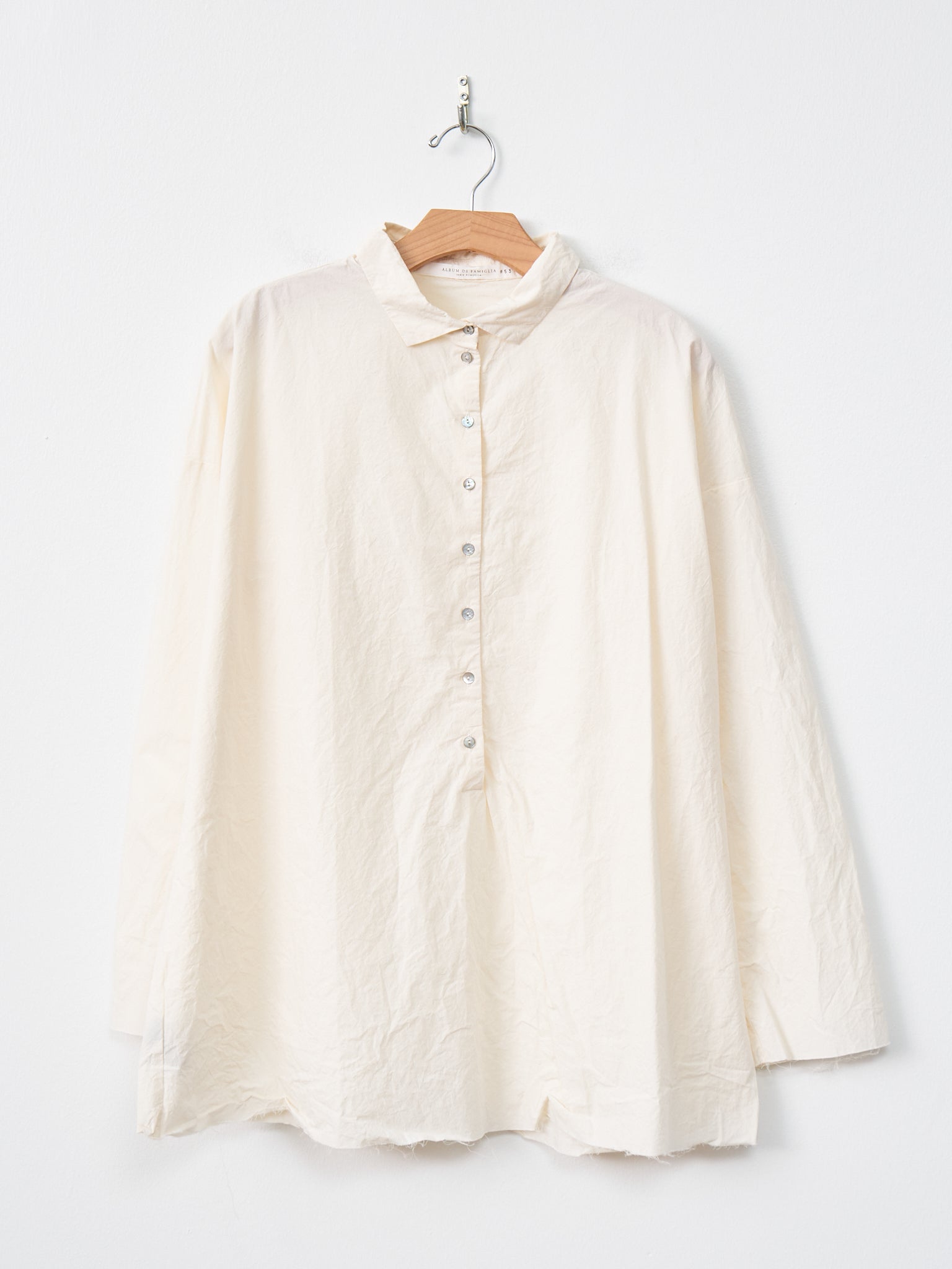 Namu Shop - Album di Famiglia Wrinkled Collar Shirt - Natural
