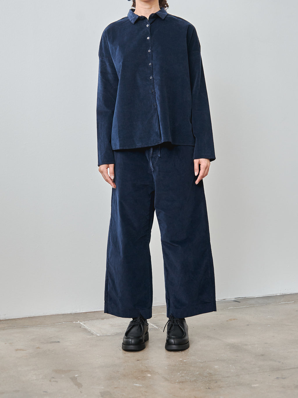 Namu Shop - Album di Famiglia Velvet W&S Trousers - Ink