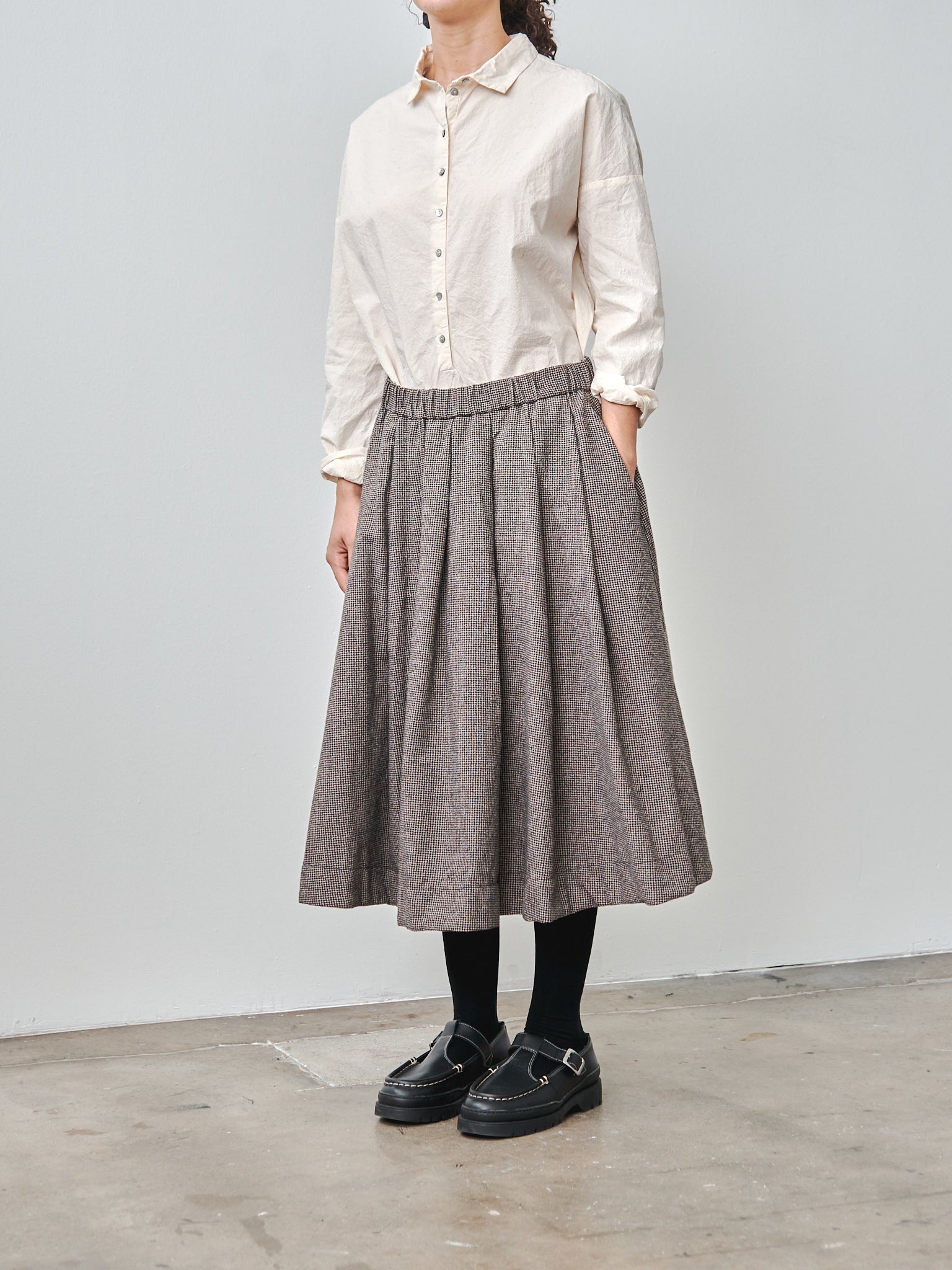 Namu Shop - Album di Famiglia Wrinkled Collar Shirt - Natural