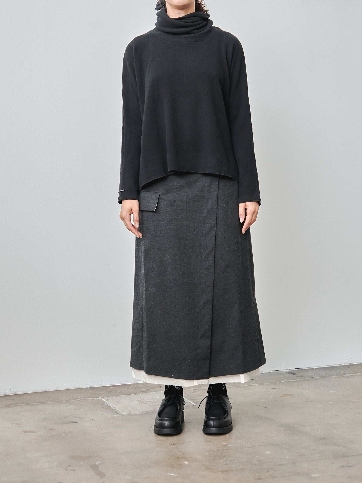 Namu Shop - Album di Famiglia Double Wrap Skirt STW - Slate