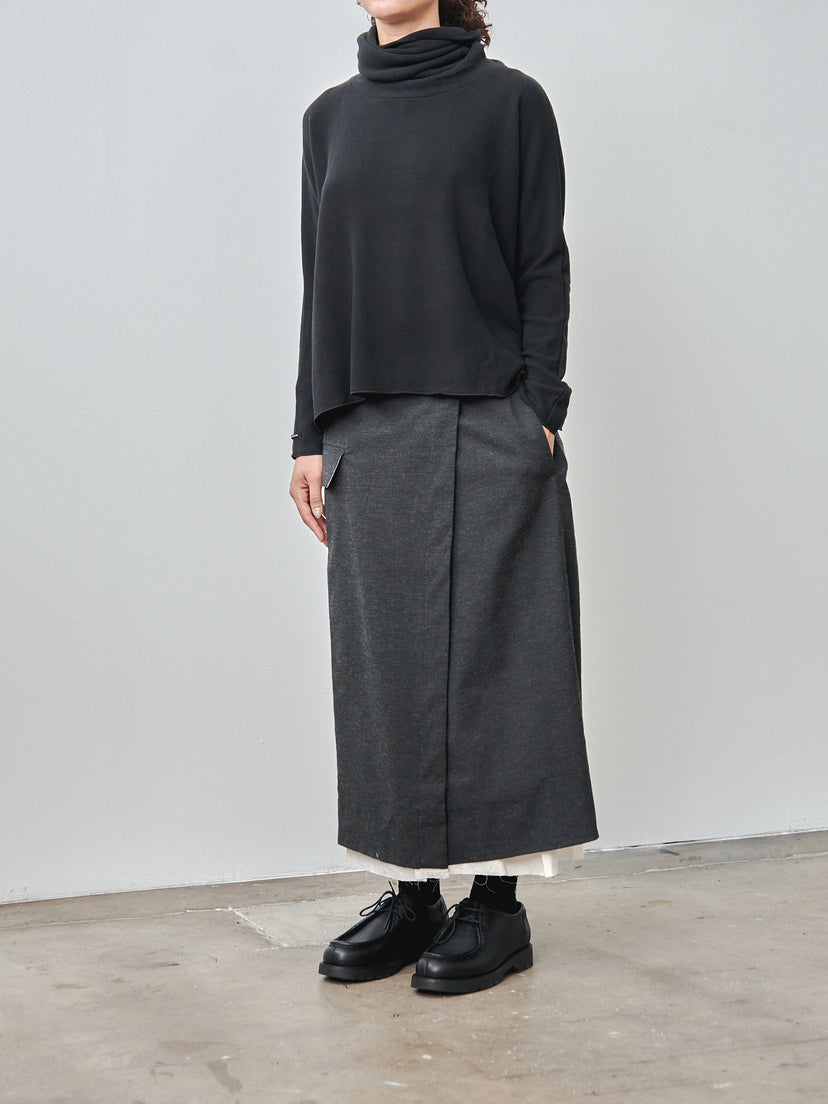 Namu Shop - Album di Famiglia Double Wrap Skirt STW - Slate